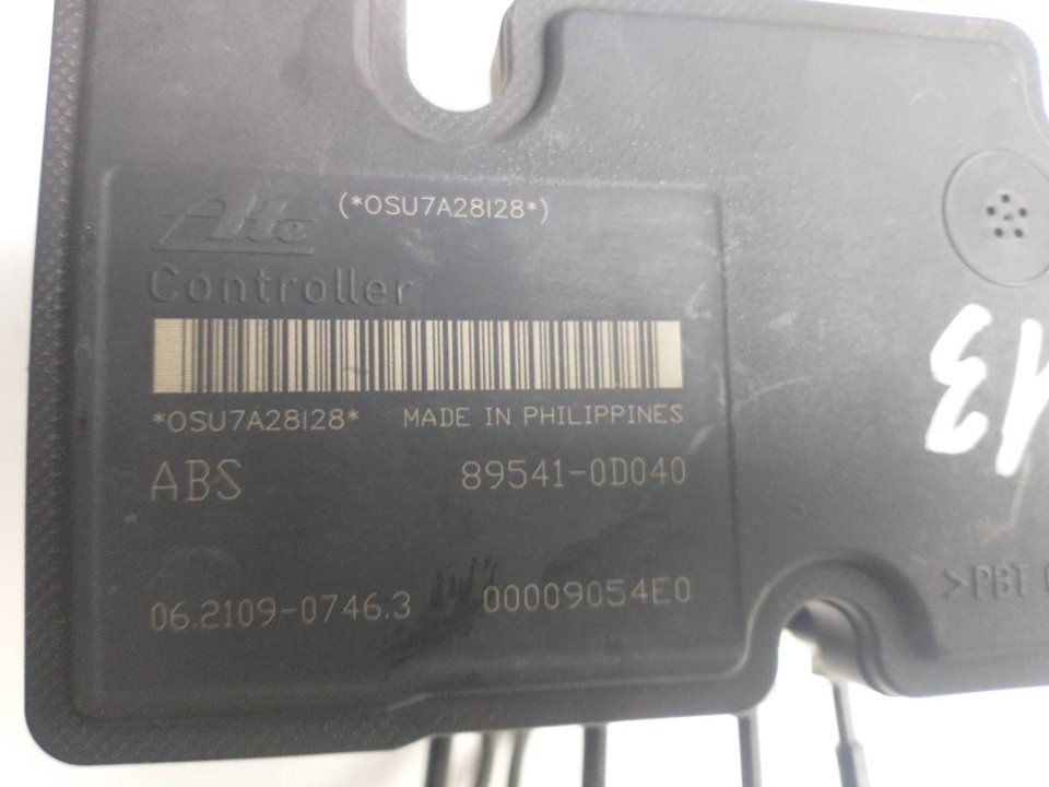 TOYOTA Yaris 2 generation (2005-2012) ABS pump 895410D040, 00009054E0 20049387