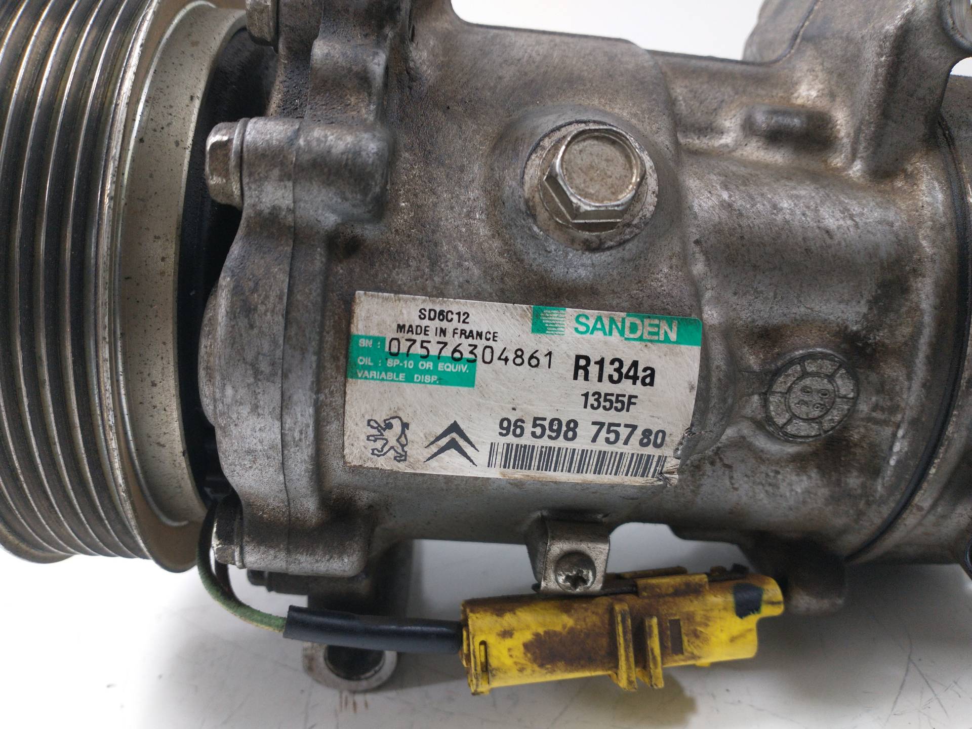 PEUGEOT 207 1 generation (2006-2009) Air Condition Pump 1355F 20004569