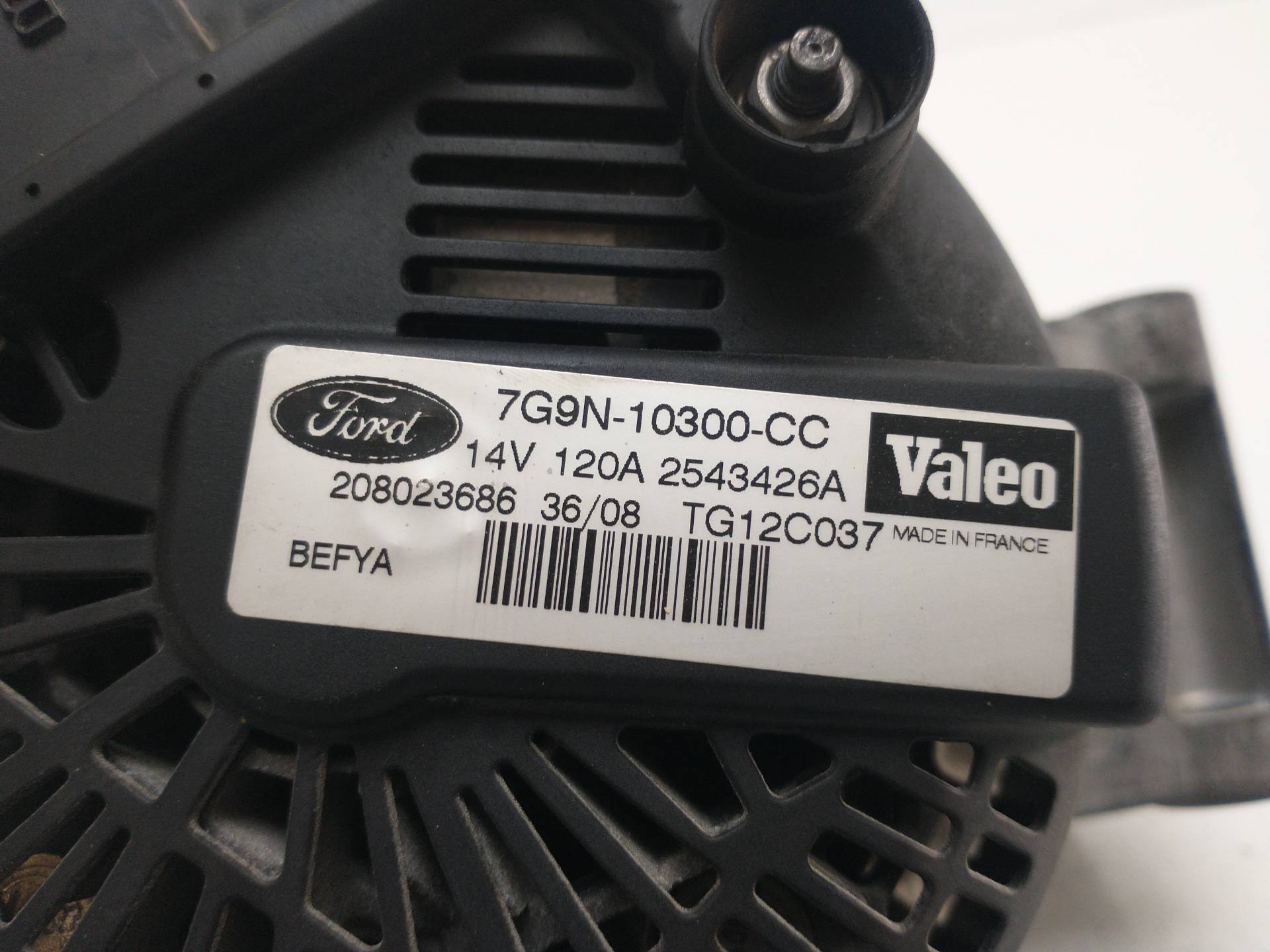 FORD Fiesta 5 generation (2001-2010) Alternator 7G9N10300CC,2543426A 20018640