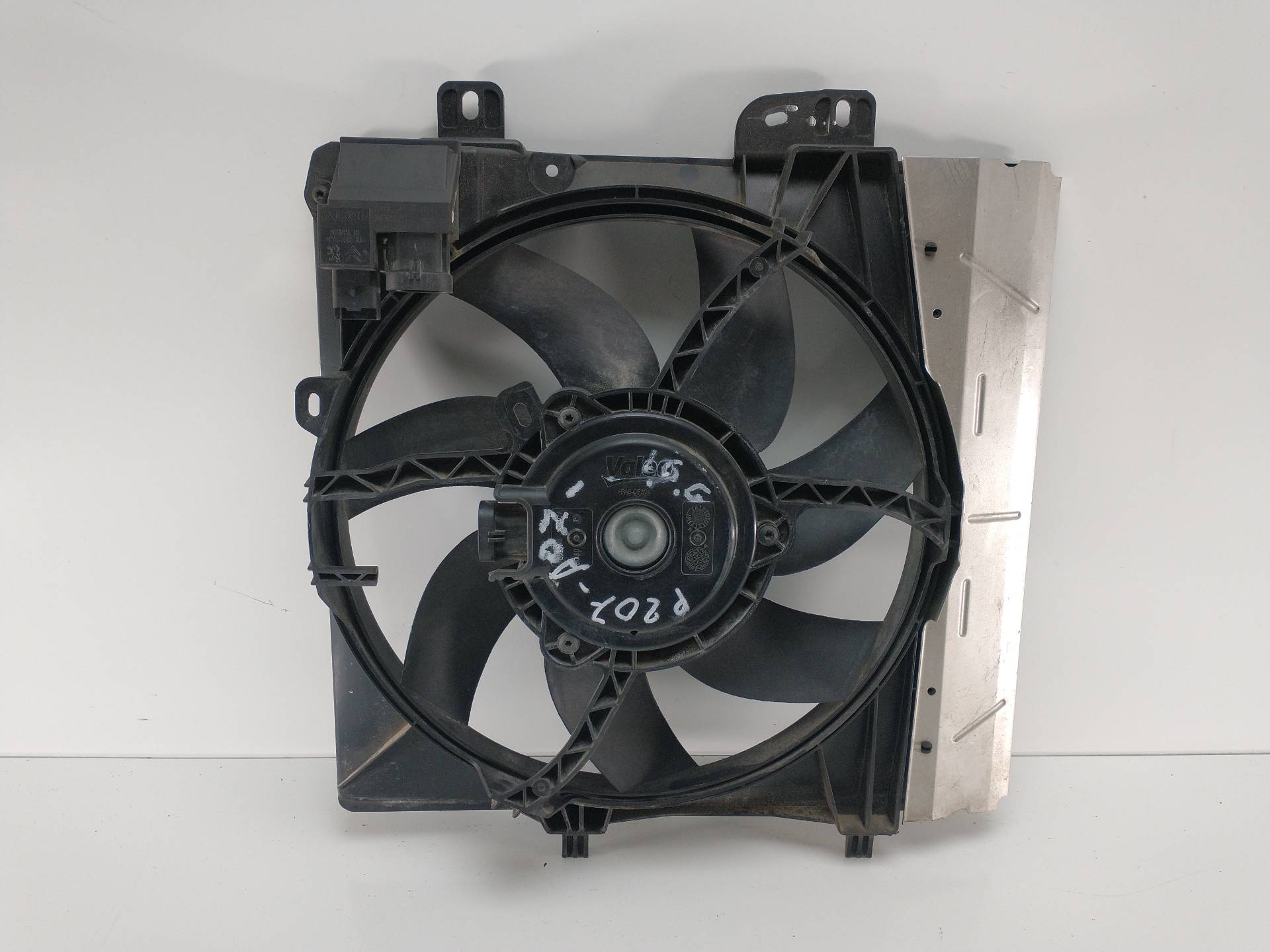 PEUGEOT 207 1 generation (2006-2009) Diffuser Fan 9682902080 20009543