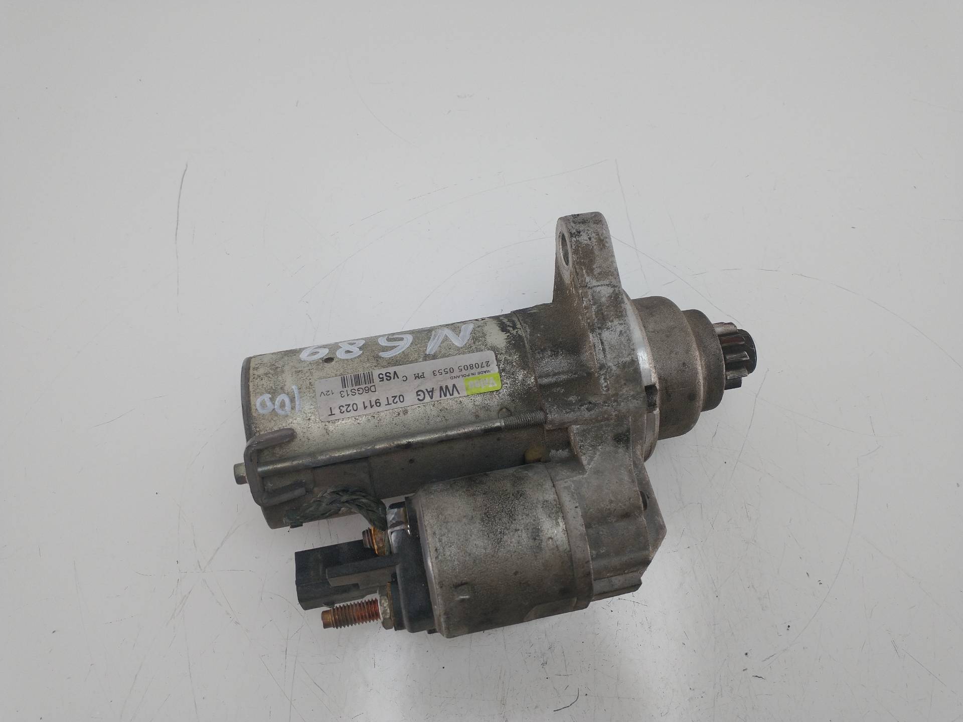 SEAT Leon 2 generation (2005-2012) Starter Motor D6GS13, 02T911023T 19997614