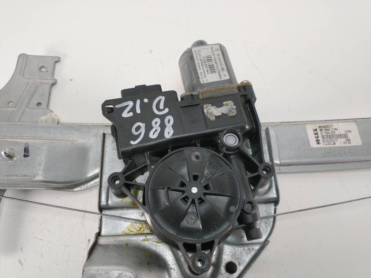 PEUGEOT 208 Peugeot 208 (2012-2015) Front Left Door Window Regulator 9816402180 20041148