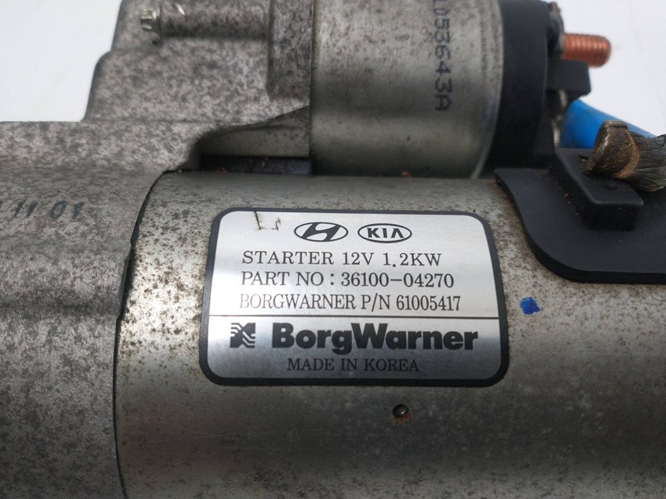 KIA Rio 4 generation (2016-2024) Starter Motor 3610004270,61005417,3610004270 25951966