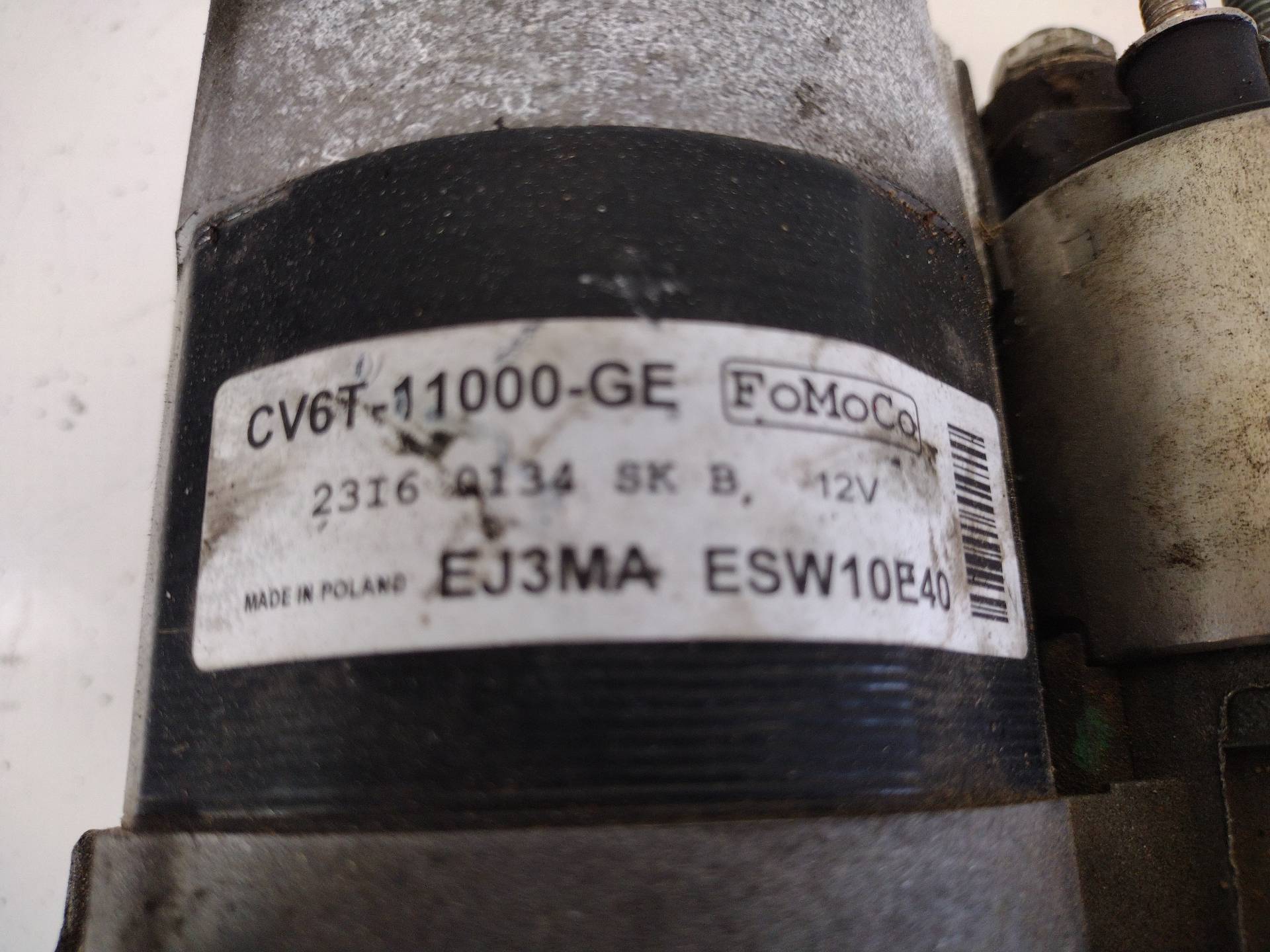 FORD C-Max 2 generation (2010-2019) Starter Motor CV6T11000GE, EJ3MA, ESW10E40 20019059