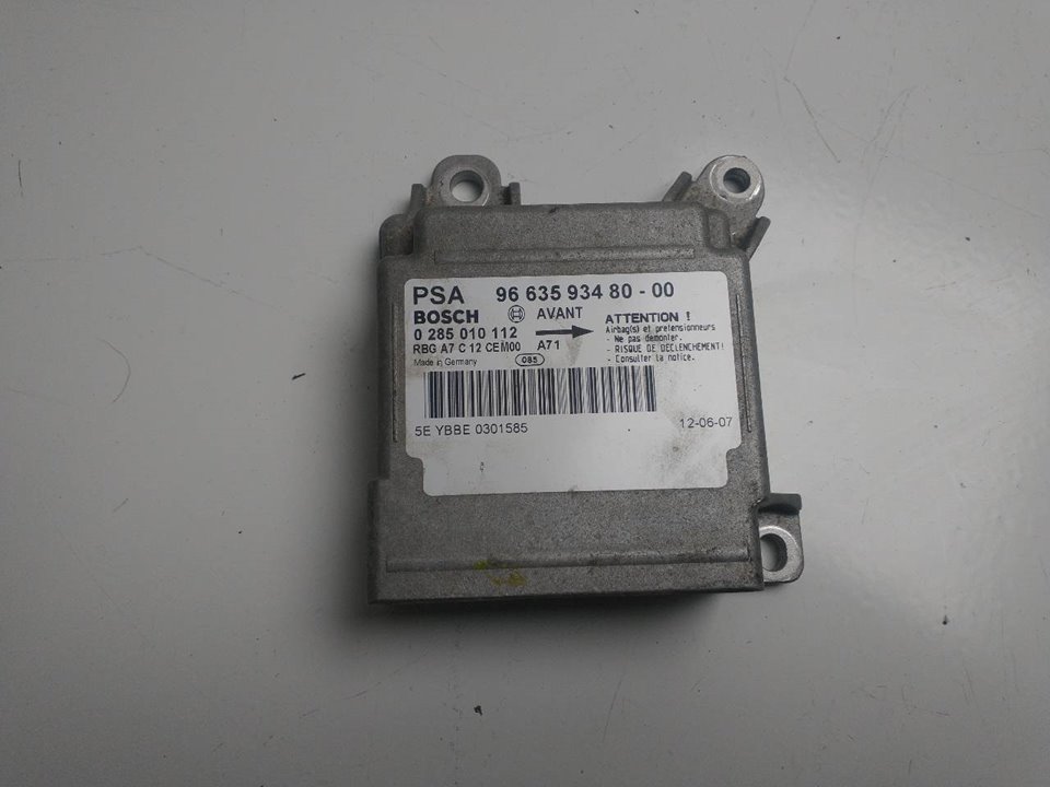 PEUGEOT 207 1 generation (2006-2009) Блок SRS 966359348000, 0285010112 20049114