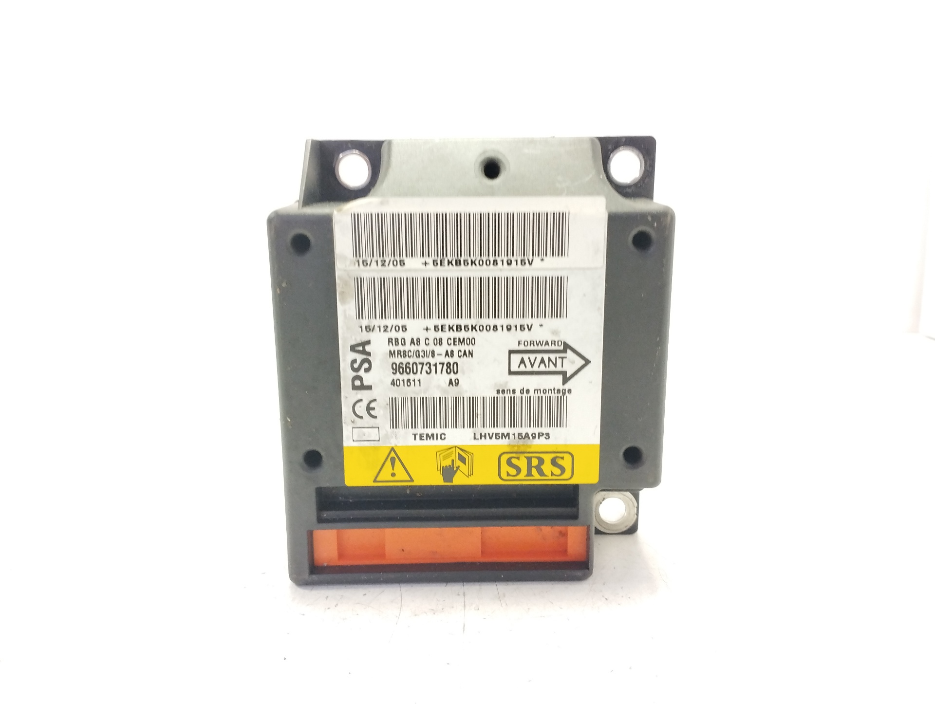 TOYOTA SRS Control Unit 9660731780 25799822