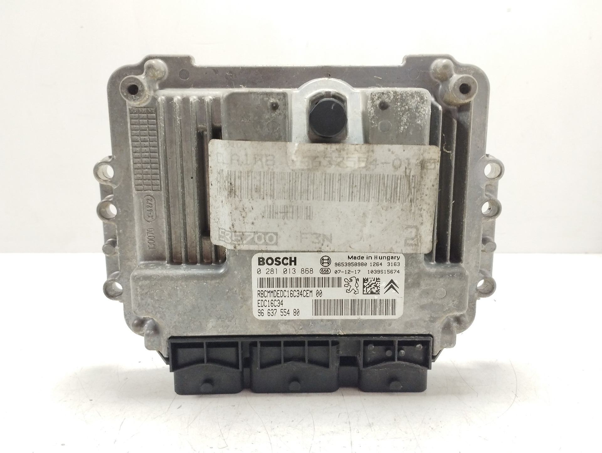 PEUGEOT 207 1 generation (2006-2009) Unitate de control motor 9663755480 23971301