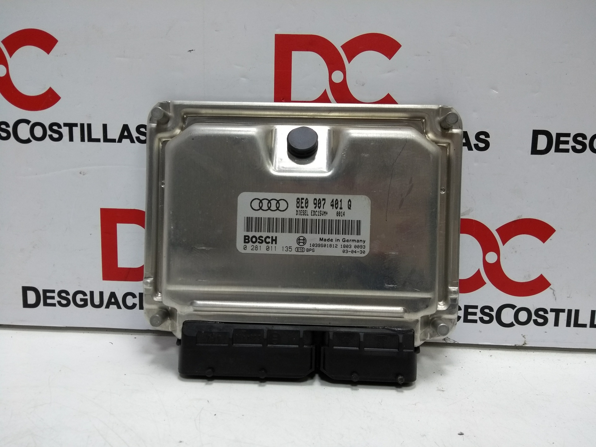 AUDI A4 B6/8E (2000-2005) Moottorin ohjausyksikkö ECU 8E0907401Q,0281011135/1039S01812,EDC15VM 20065549