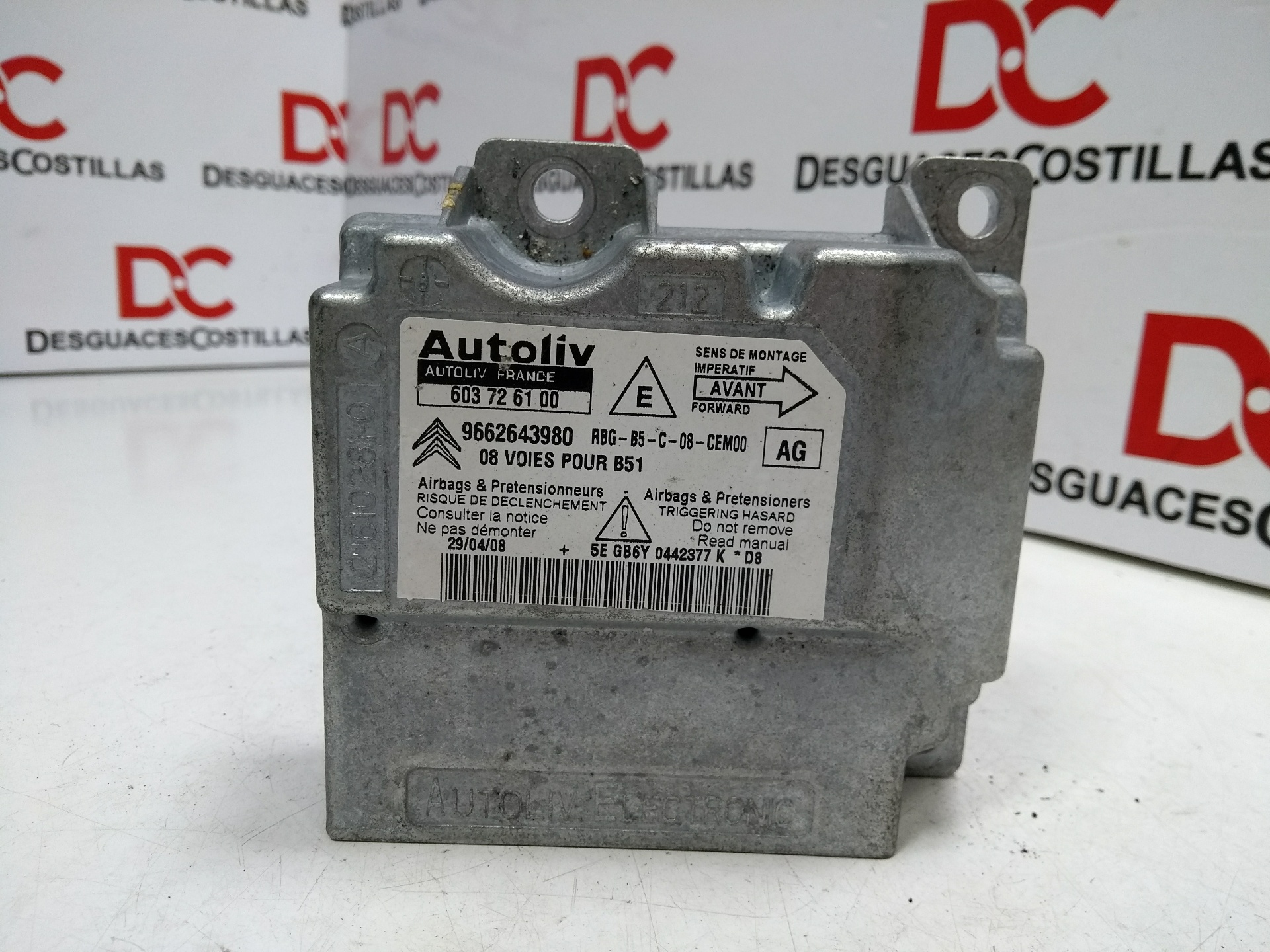 RENAULT SRS vadības bloks 603726100 20065457