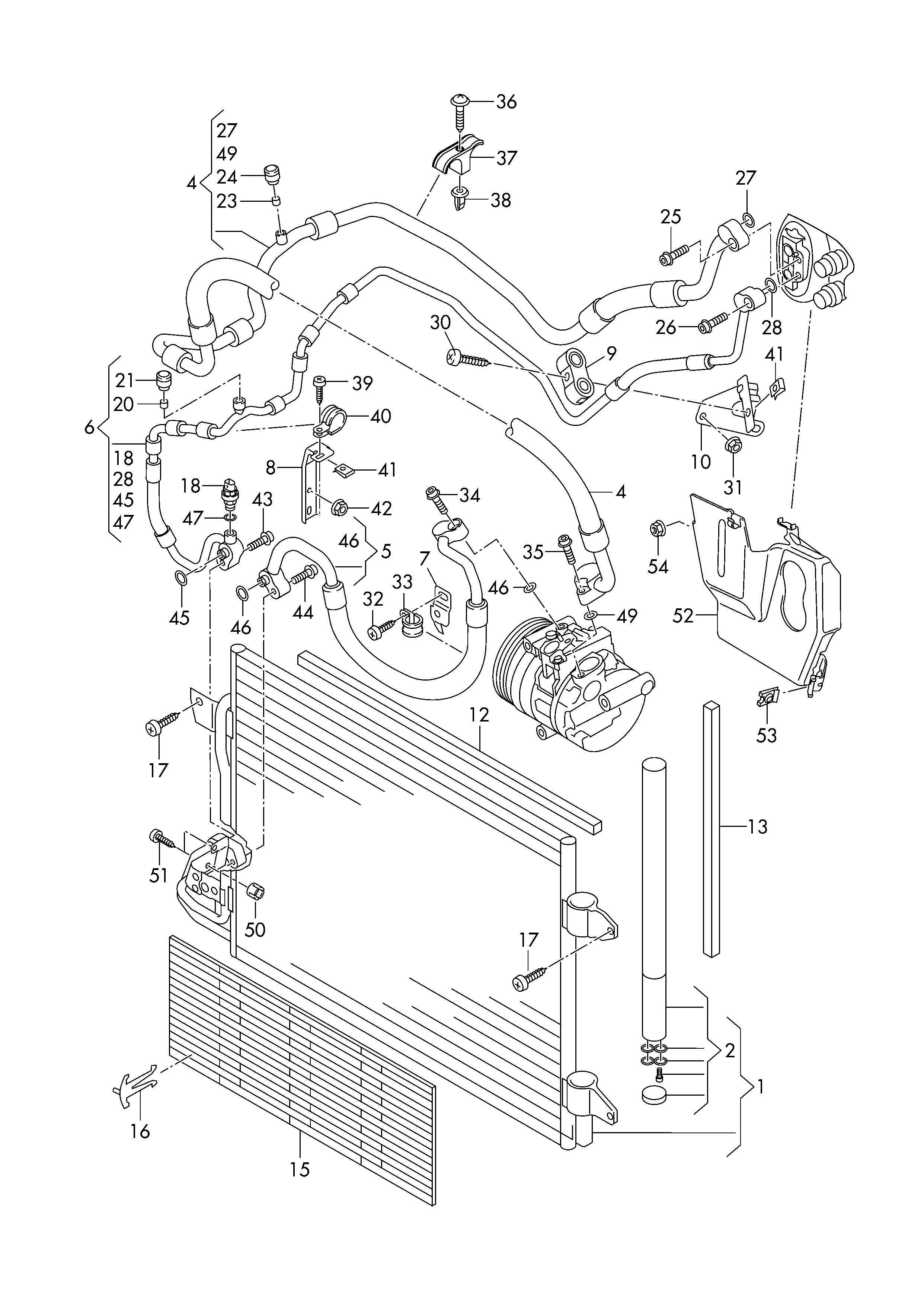 AUDI A2 8Z (1999-2005) AC Hose Pipe 1K0820743CD 22873384