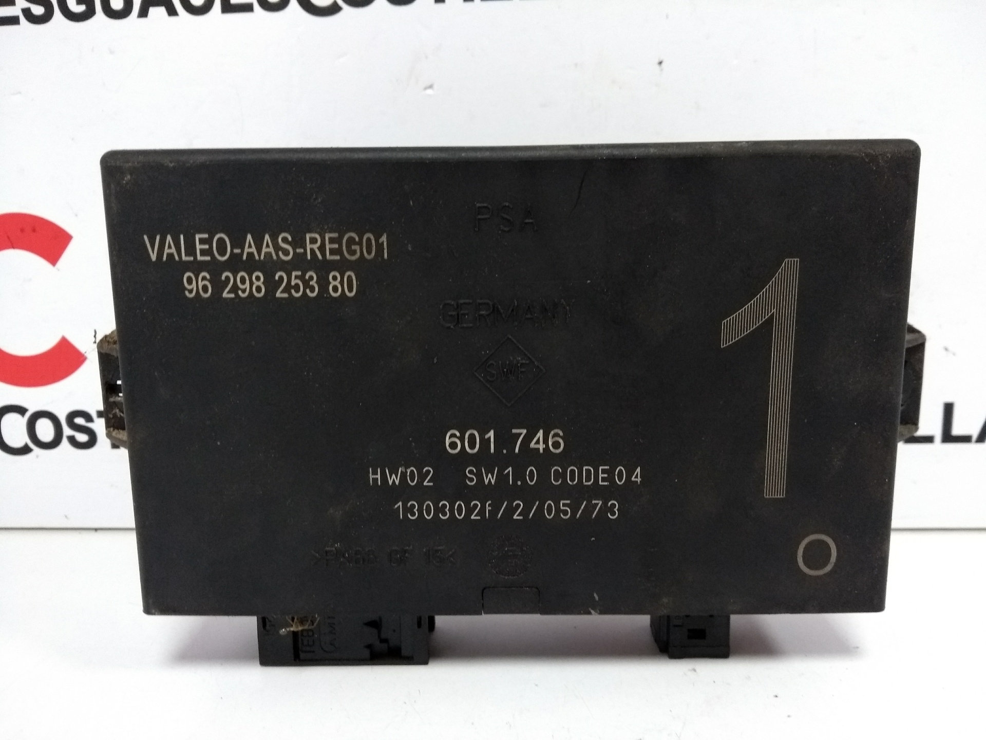 OPEL C5 1 generation (2001-2008) Другие блоки управления 9629825380, VALEO-AAS-REG01, 130302F20573 22860240