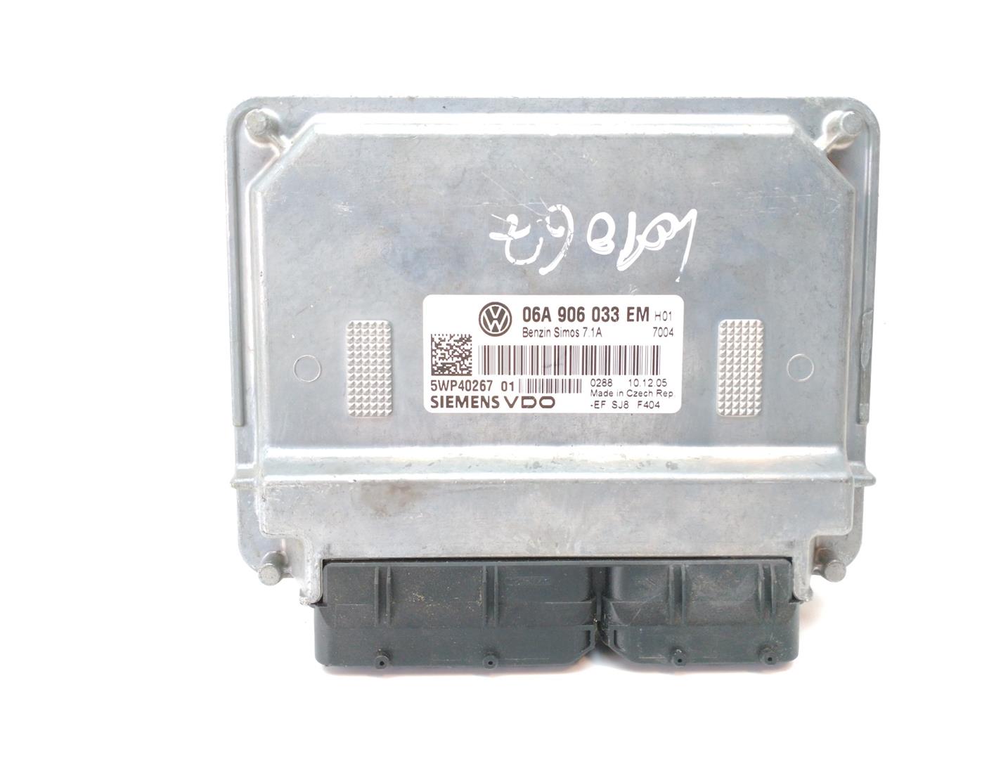 VOLKSWAGEN Golf 5 generation (2003-2009) Motorkontrolenhed ECU 06A906033EM 22346498