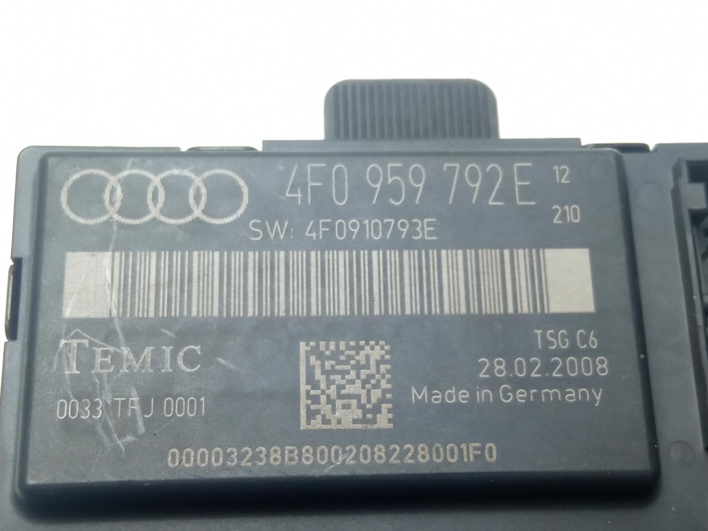 AUDI A6 allroad C6 (2006-2011) Muut ohjausyksiköt 4F0959792E 18477568