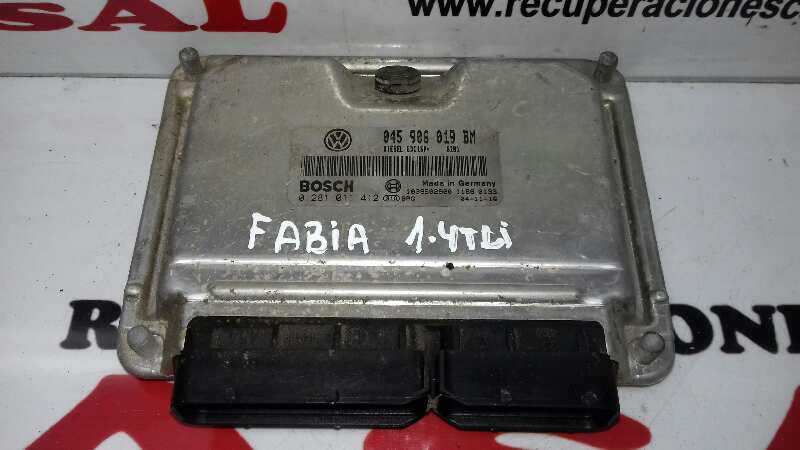 SKODA Fabia 6Y (1999-2007) Блок управления двигателем 045906019BM,0281011412 18368245