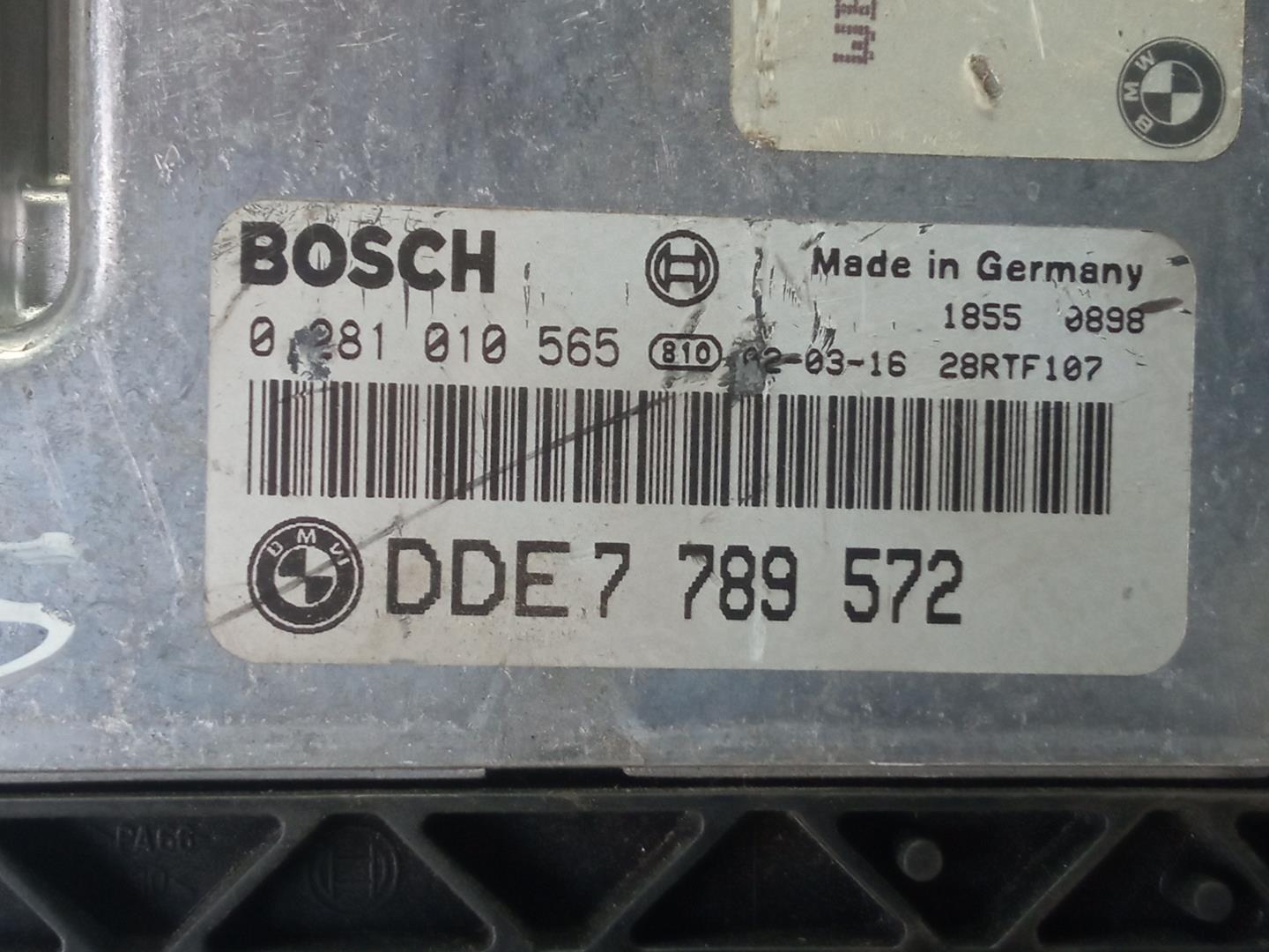 BMW 3 Series E46 (1997-2006) Motorkontrolenhed ECU 0281010565,7790209,18550898 18467812