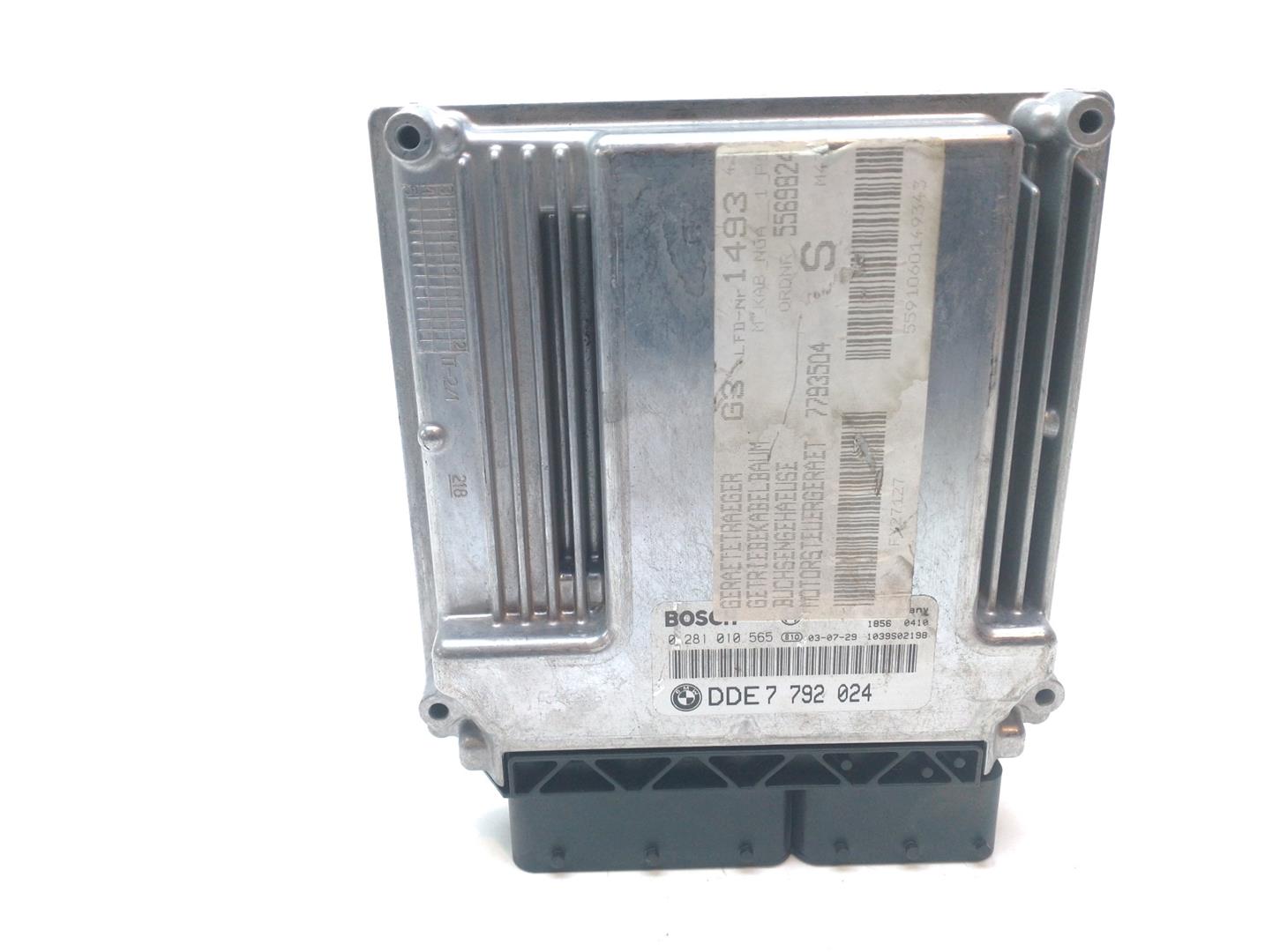 RENAULT 3 Series E46 (1997-2006) Moottorin ohjausyksikkö ECU 0281010565,7792024 22346541