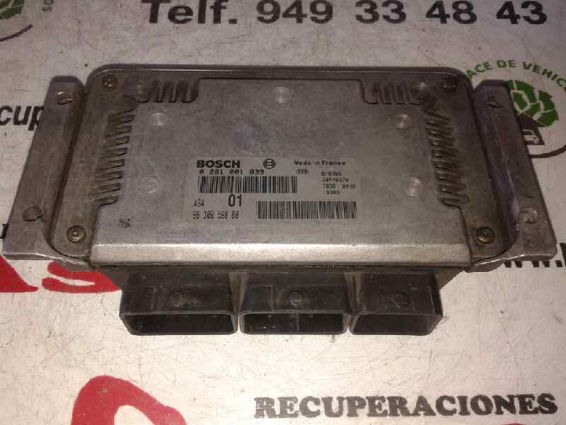 FORD Saxo 2 generation (1996-2004) Motorkontrollenhet ECU 0281001839, AS4, 9630059880 18358471