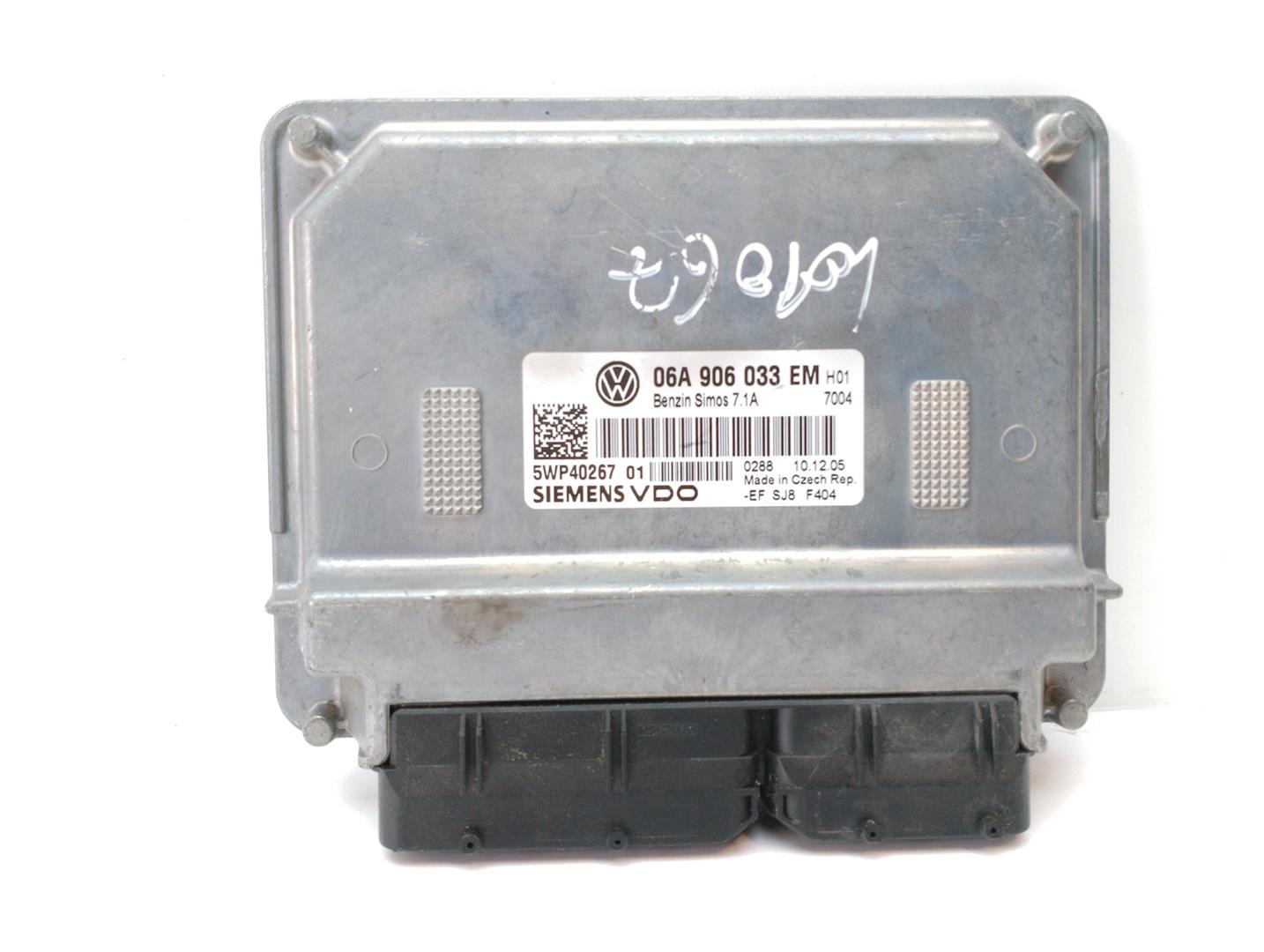 VOLKSWAGEN Golf 5 generation (2003-2009) Motorkontrolenhed ECU 06A906033EM 22346498