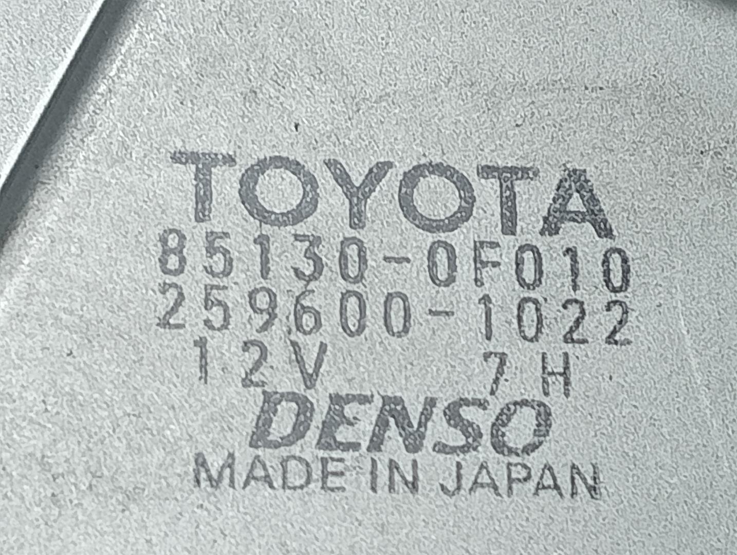 TOYOTA Corolla Verso 1 generation (2001-2009) Tailgate  Window Wiper Motor 851300F010, 2596001022 22486955