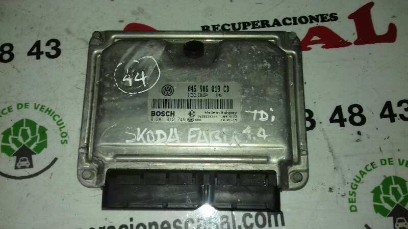 SKODA Fabia 6Y (1999-2007) Motorkontrolenhed ECU 0281012749,045906019CD 18357393