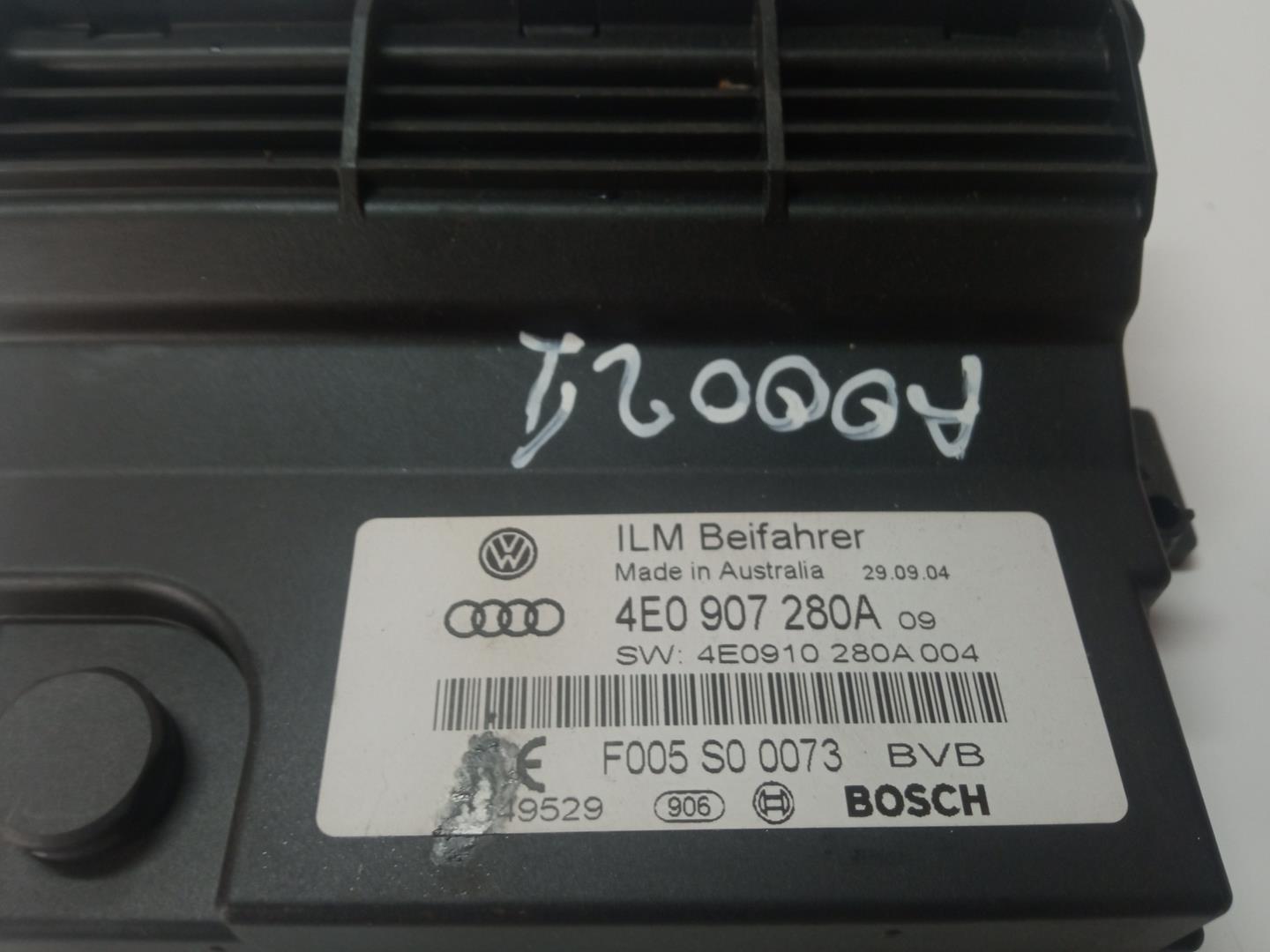 AUDI A8 D3/4E (2002-2010) Citau veidu vadības bloki 4E0907280A, 4E0910280A004 24005848