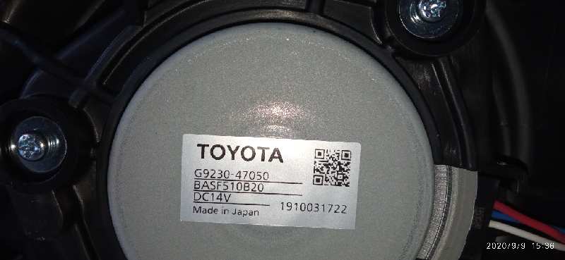 TOYOTA C-HR 1 generation (2016-2023) Heater Blower Fan G923047050,G923047050,BASF5101320 18426047