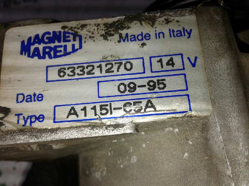 FIAT Punto 1 generation (1993-1999) Generatorius 63321270 18346819