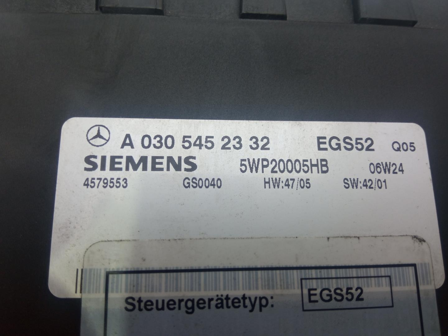 MERCEDES-BENZ E-Class W211/S211 (2002-2009) Блок управления коробки передач A0305452332 22706822