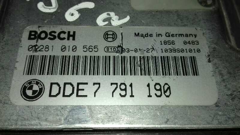 VAUXHALL 3 Series E46 (1997-2006) Moottorin ohjausyksikkö ECU 0281010565,7791190 18358491