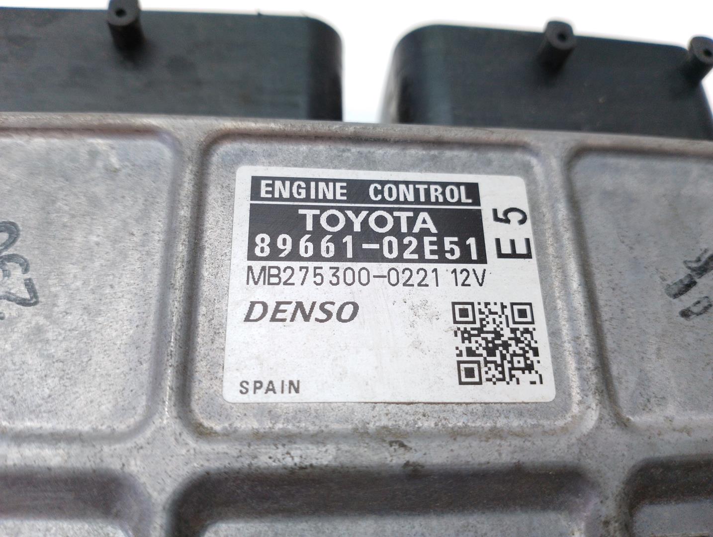 TOYOTA Auris 1 generation (2006-2012) Μονάδα ελέγχου κινητήρα ECU 8966102E51,MB2753000221 24006582