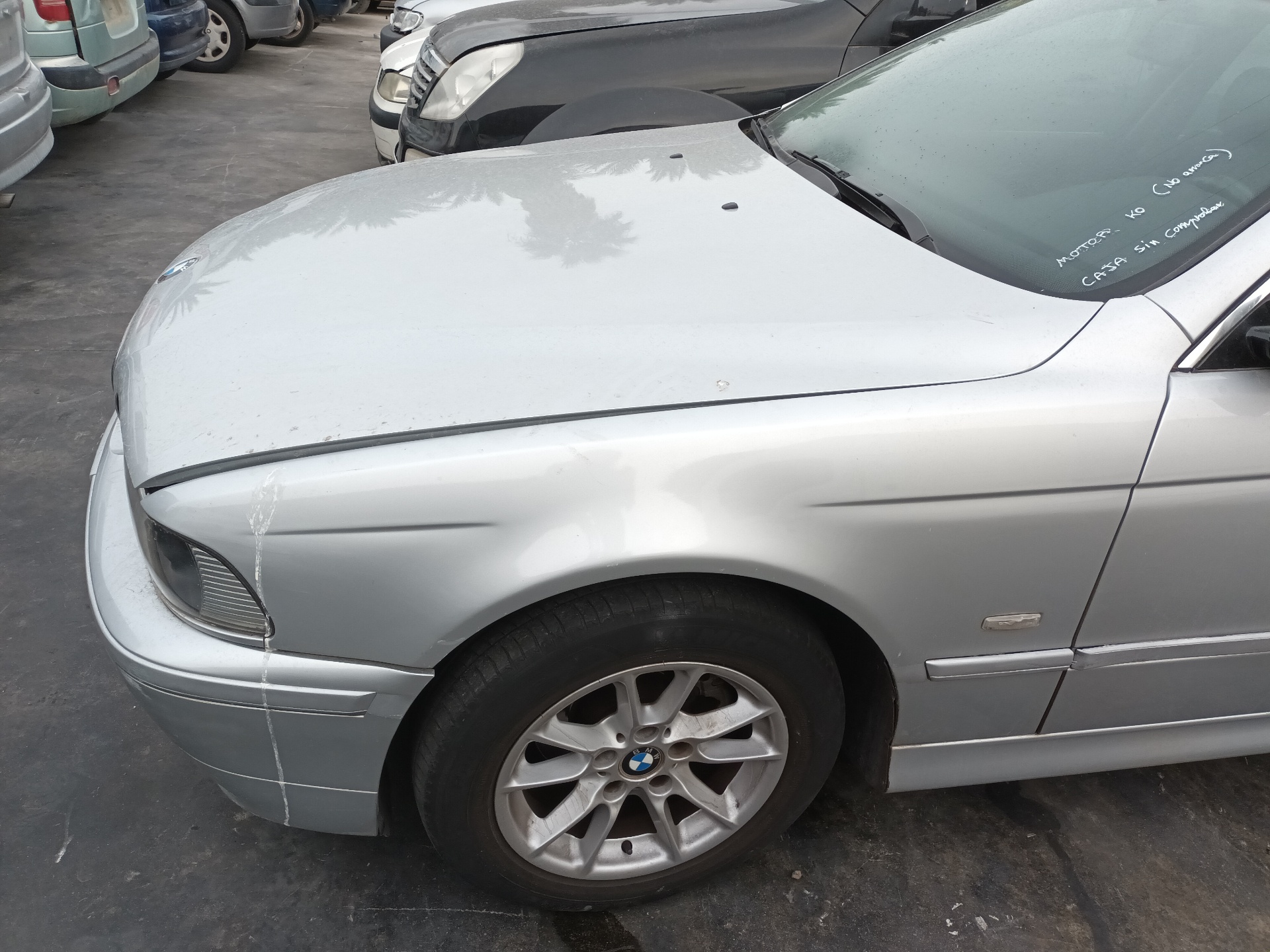 BMW 5 Series E39 (1995-2004) Priekinių kairių durų stiklo pakelėjas 24537522