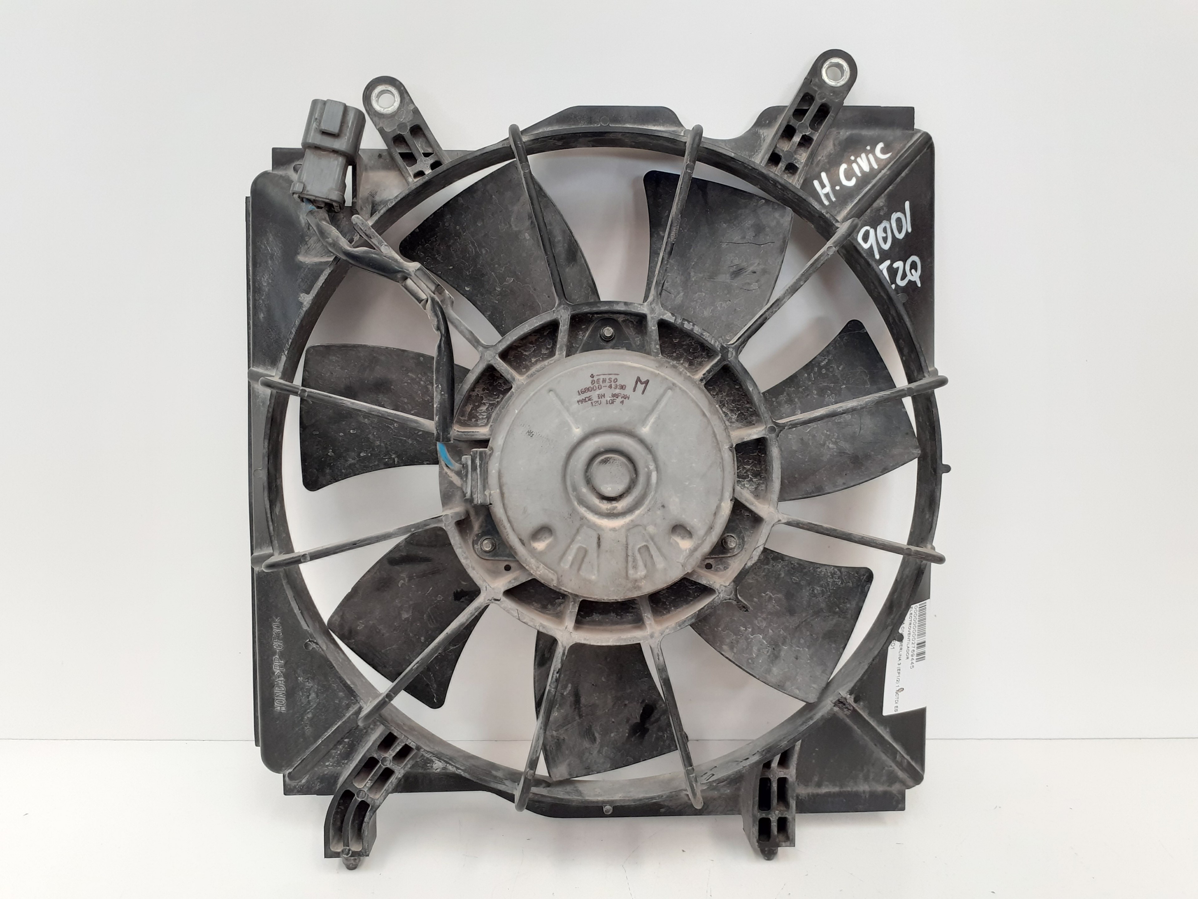 HONDA Civic 7 generation (2000-2005) Difūzoriaus ventiliatorius 1680004330 22033490