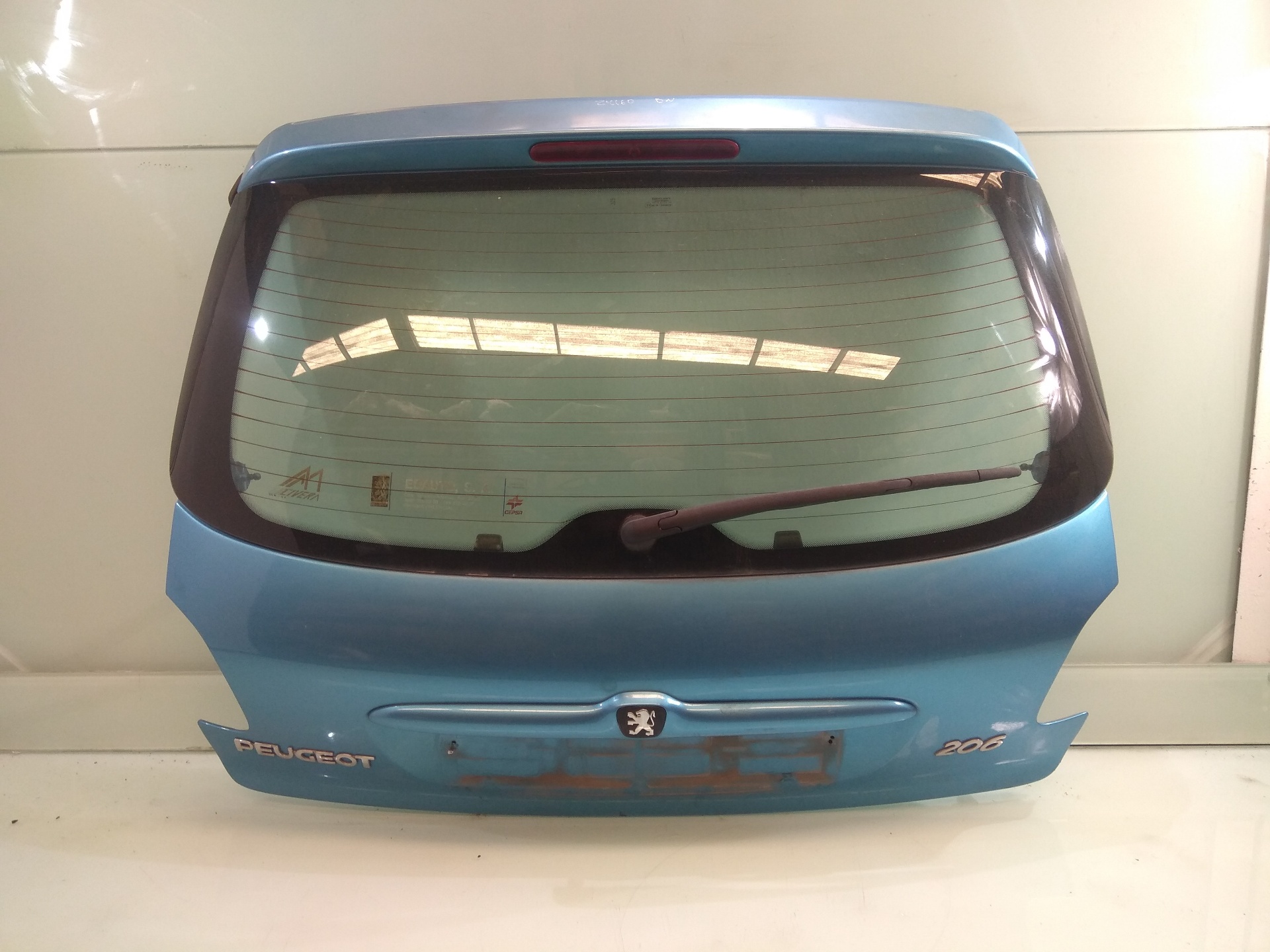 PEUGEOT 206 1 generation (1998-2009) Bootlid Rear Boot AZUL 19165394