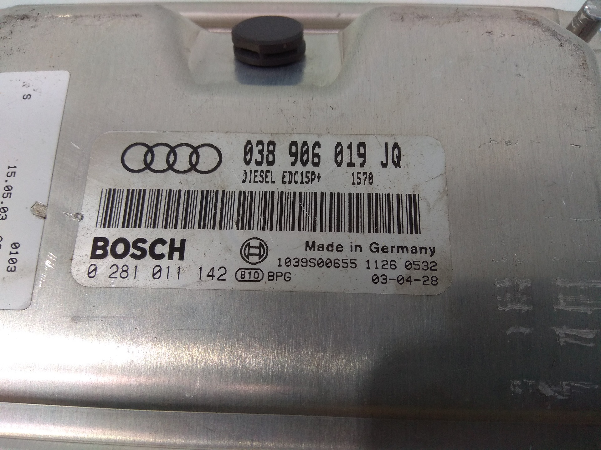 AUDI A4 B6/8E (2000-2005) motorvezérlő egység 038906019JQ 18840356