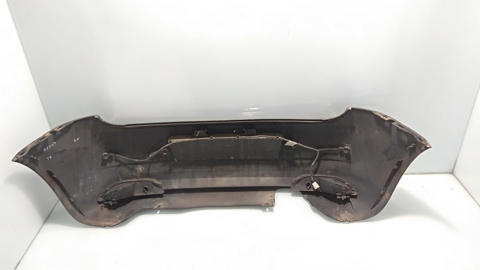 FIAT Grande Punto 1 generation (2006-2008) Rear Bumper NEGRO 25077949