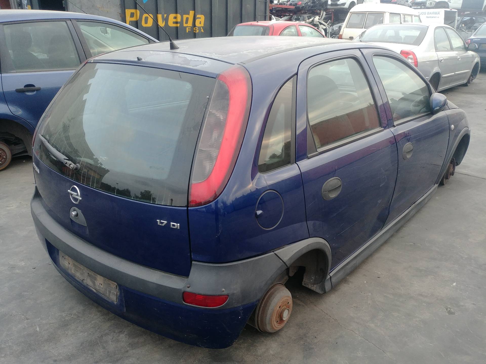 OPEL Corsa C (2000-2006) Замок задней левой двери 24414134 19113220