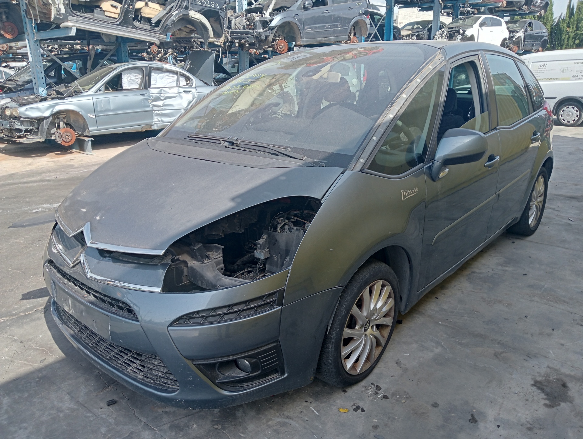 CITROËN C4 Picasso 1 generation (2006-2013) Передняя правая дверь GRISOSCURO 24408145