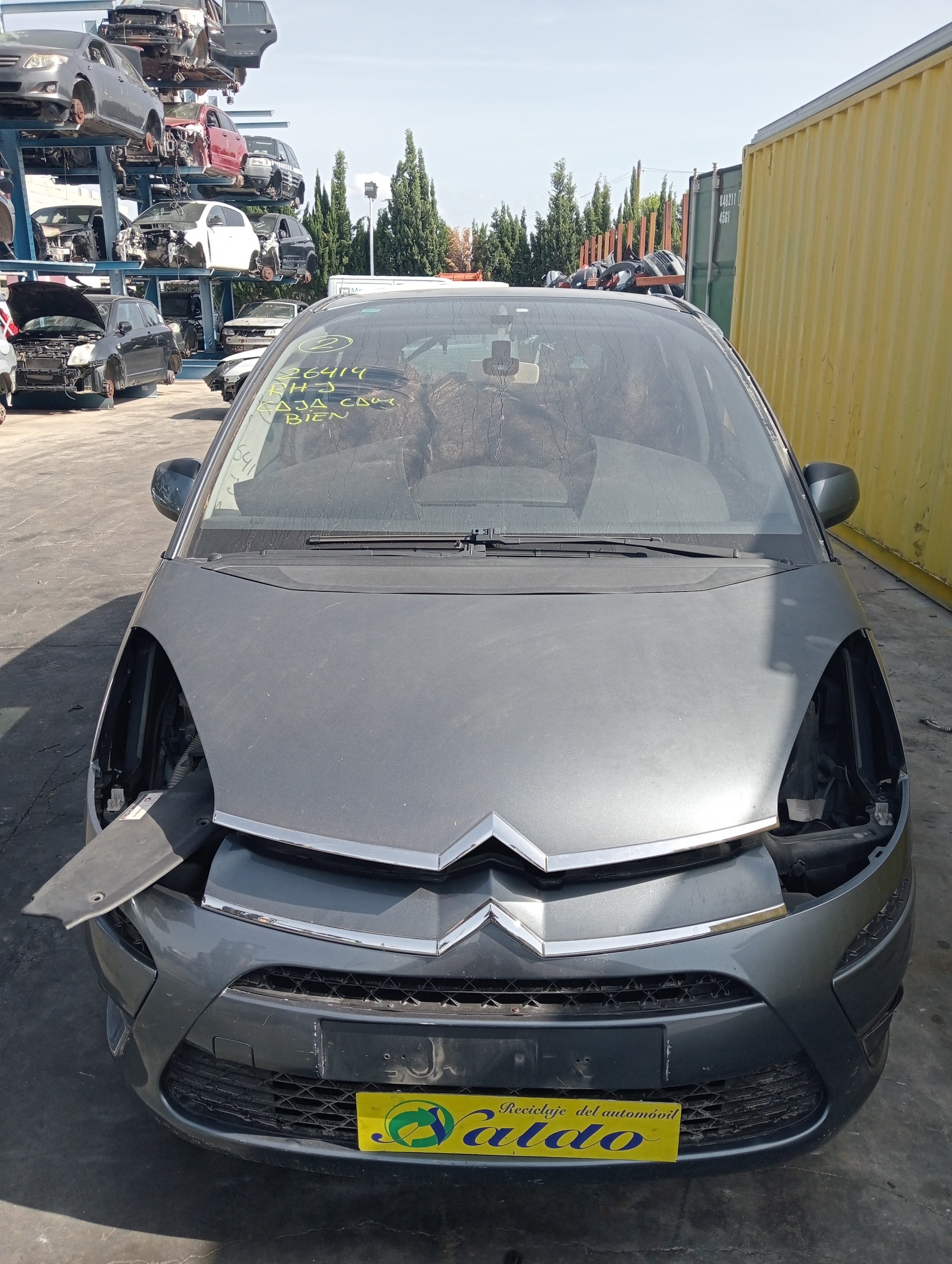 CITROËN C4 Picasso 1 generation (2006-2013) Наружная ручка задней правой двери GRIS 24408142