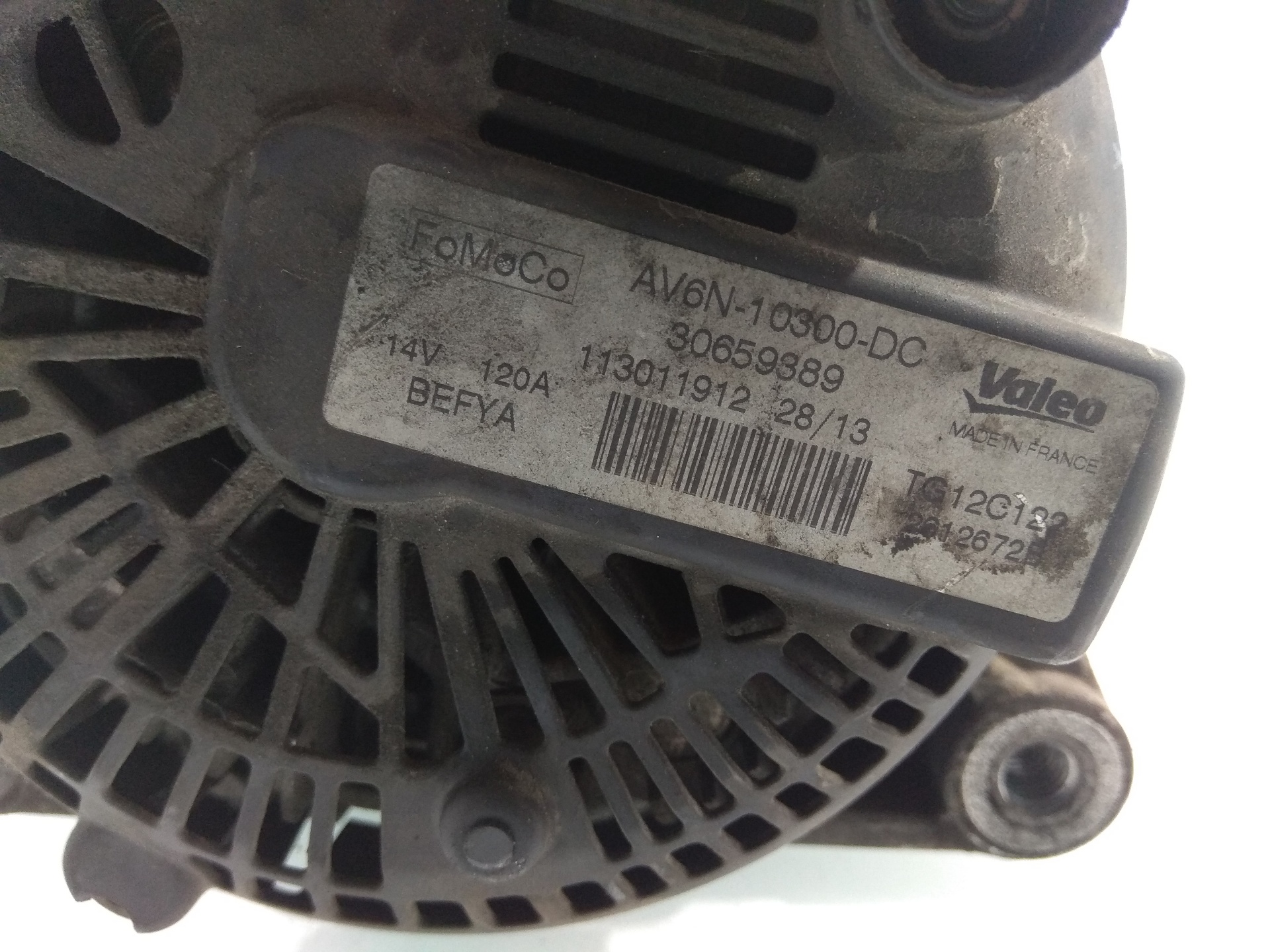 FORD Fiesta 5 generation (2001-2010) Ģenerators AV6N10300DC 19162690