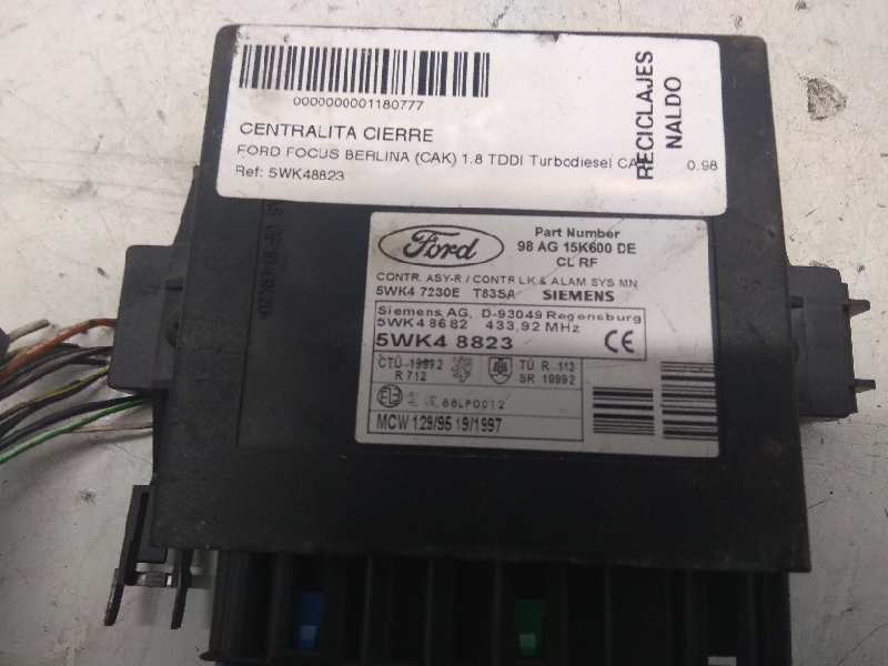 FORD Focus 1 generation (1998-2010) Other Control Units 5WK48823 18994015