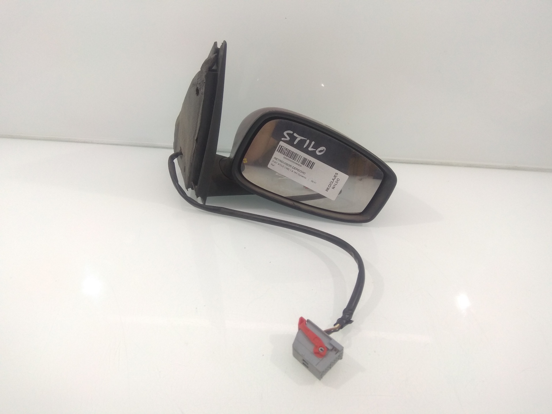 FIAT Stilo 1 generation (2001-2010) Right Side Wing Mirror GRANATE 18845035