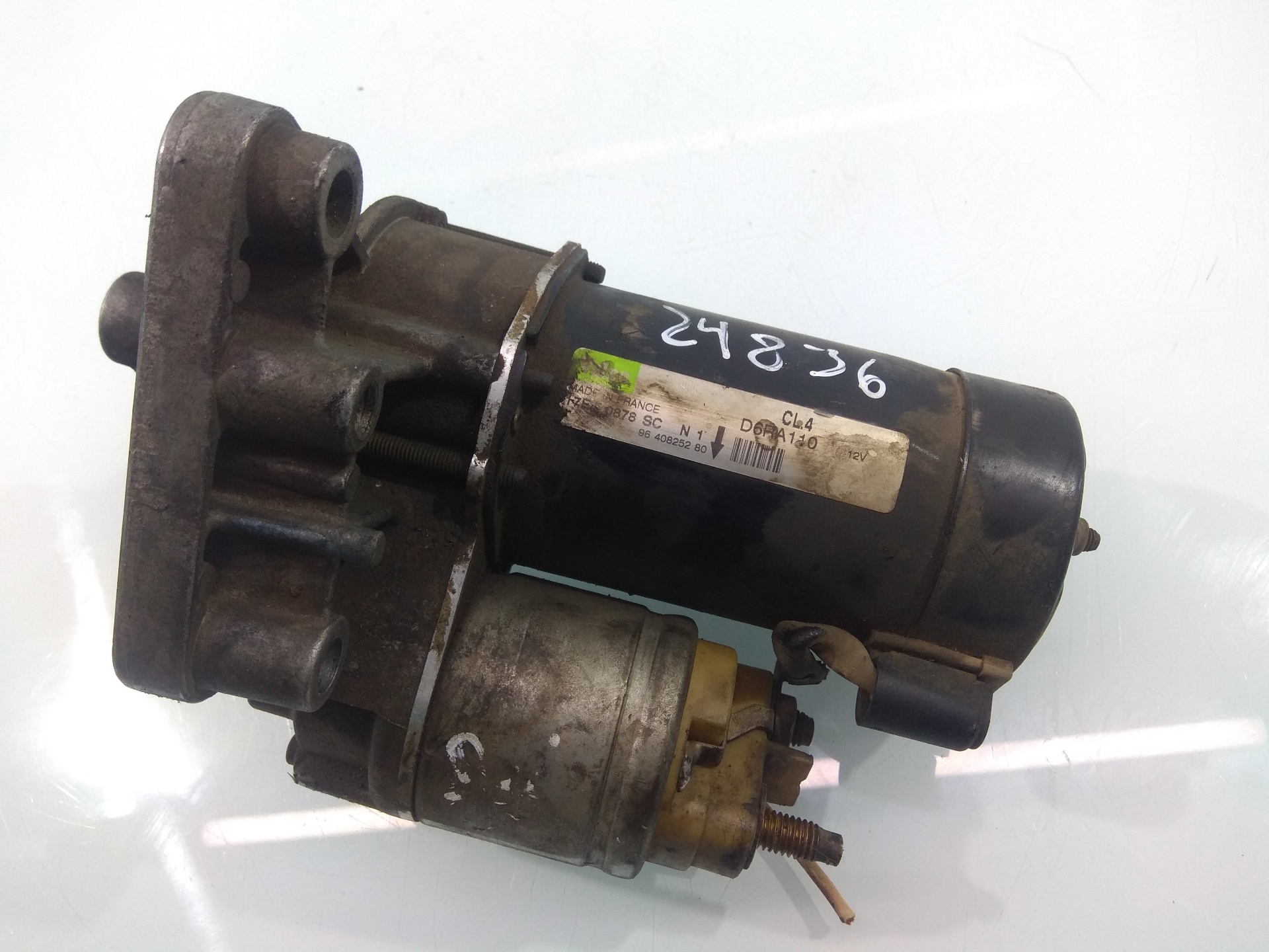 PEUGEOT 206 1 generation (1998-2009) Starter auto 9640825280, 3OREJAS11DIENTES, TORNYTORN 22303969