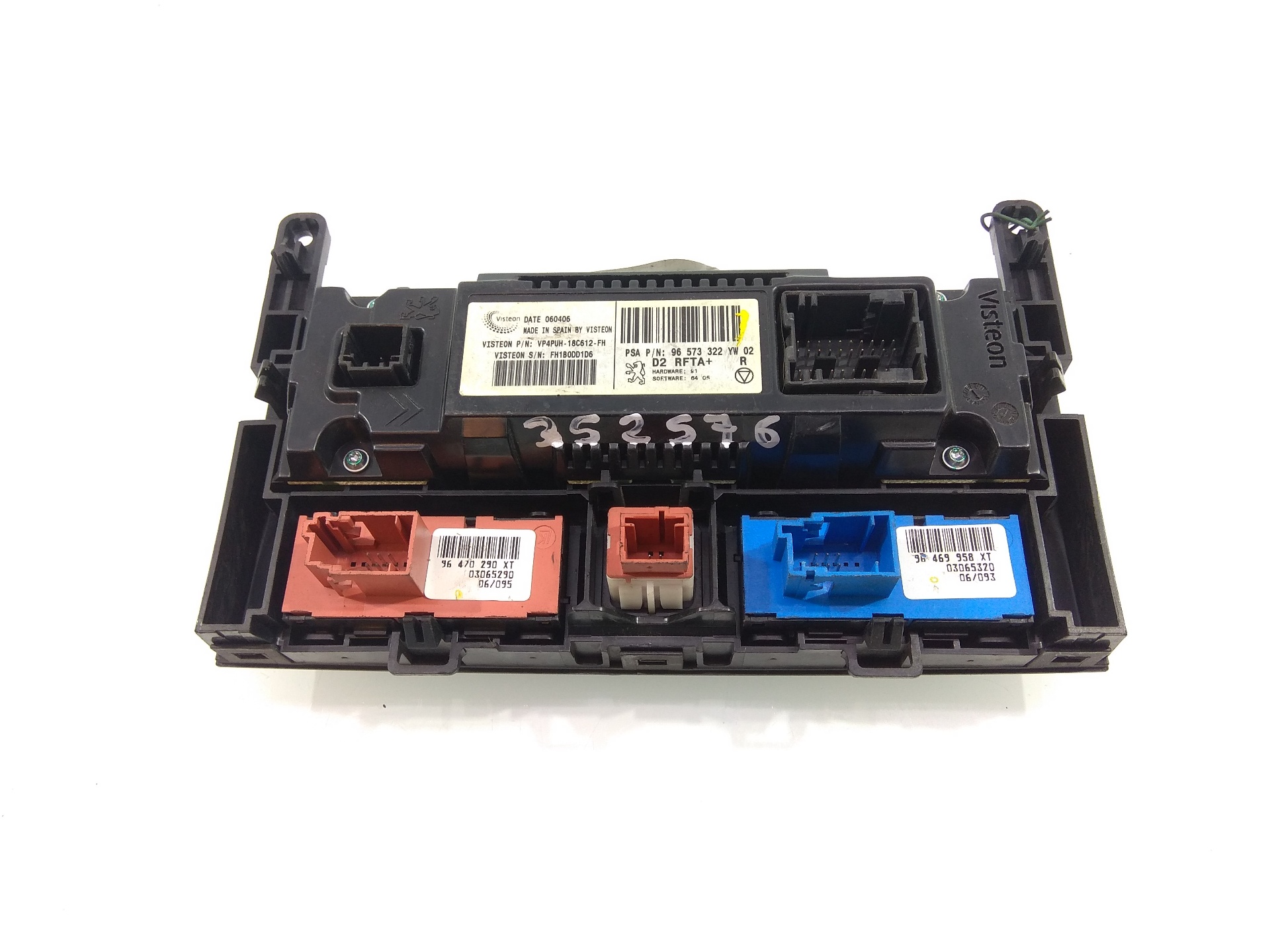 PEUGEOT 407 1 generation (2004-2010) Climate  Control Unit 96573322YW02 18841972