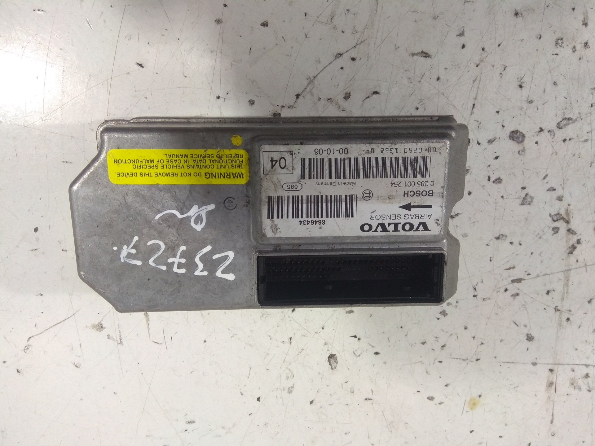 VOLVO V70 2 generation (2000-2008) Unité de contrôle SRS 8646434 19154571