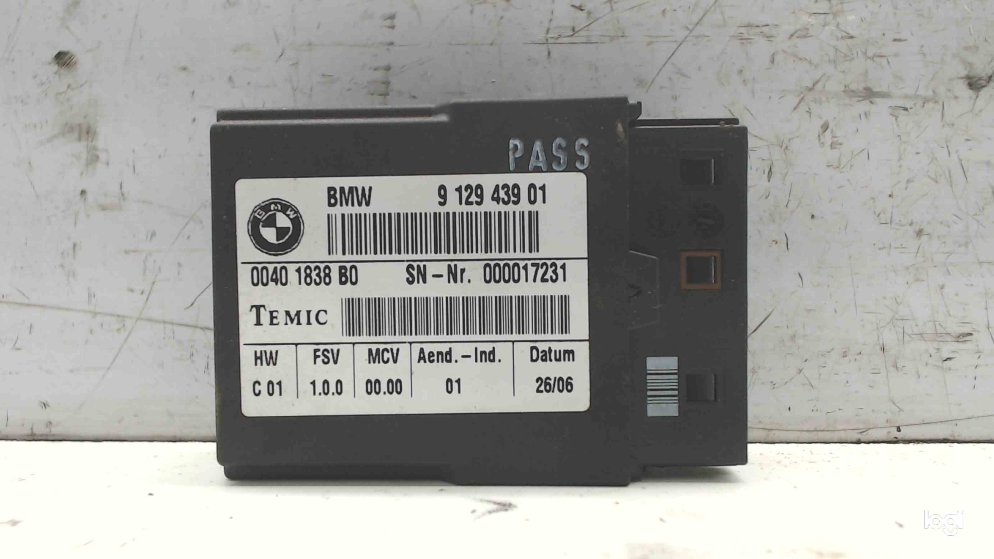 BMW 3 Series E90/E91/E92/E93 (2004-2013) Kiti valdymo blokai 912943901 24686874