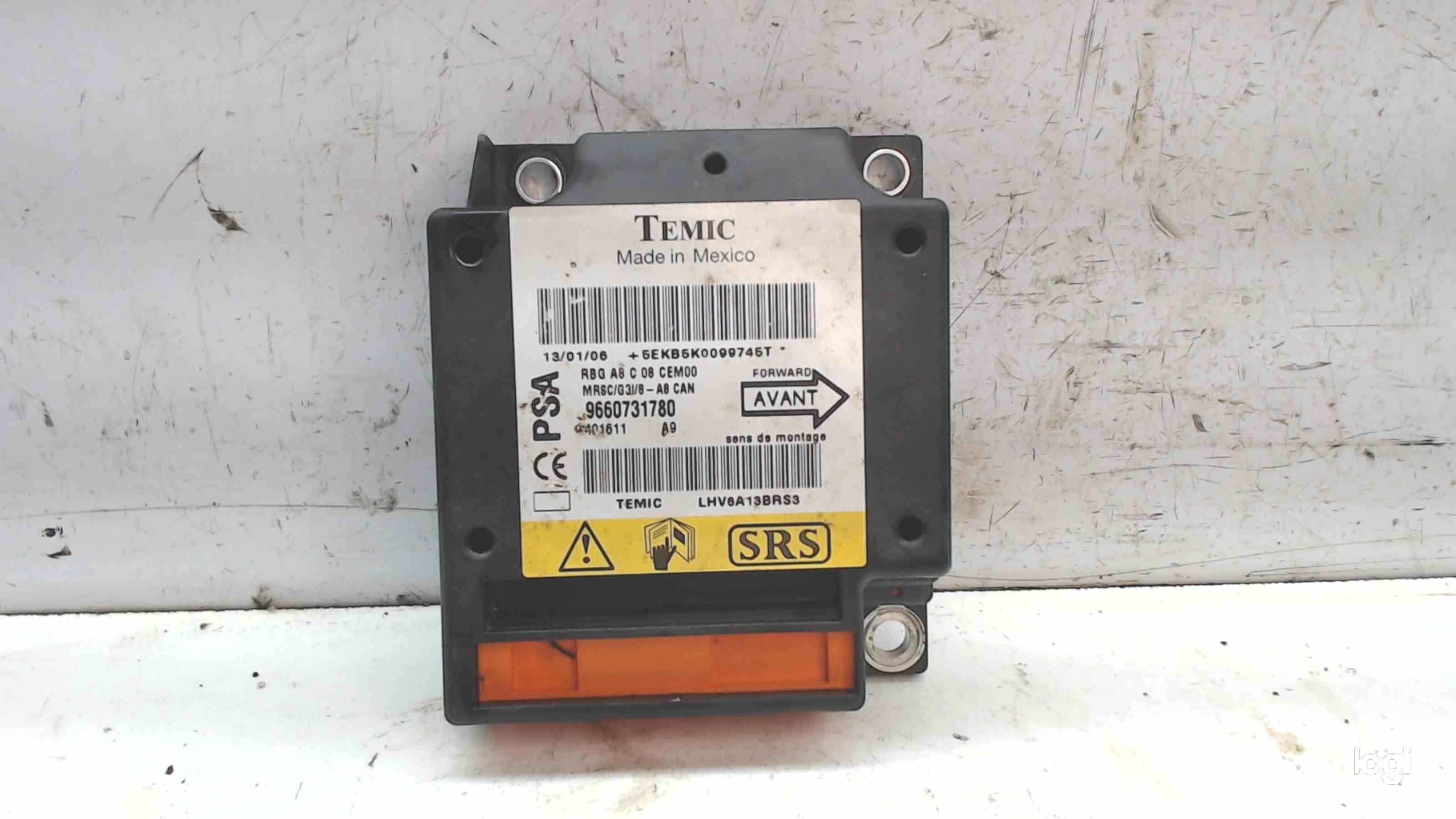 CITROËN C3 1 generation (2002-2010) SRS Control Unit 9660731780 24687139