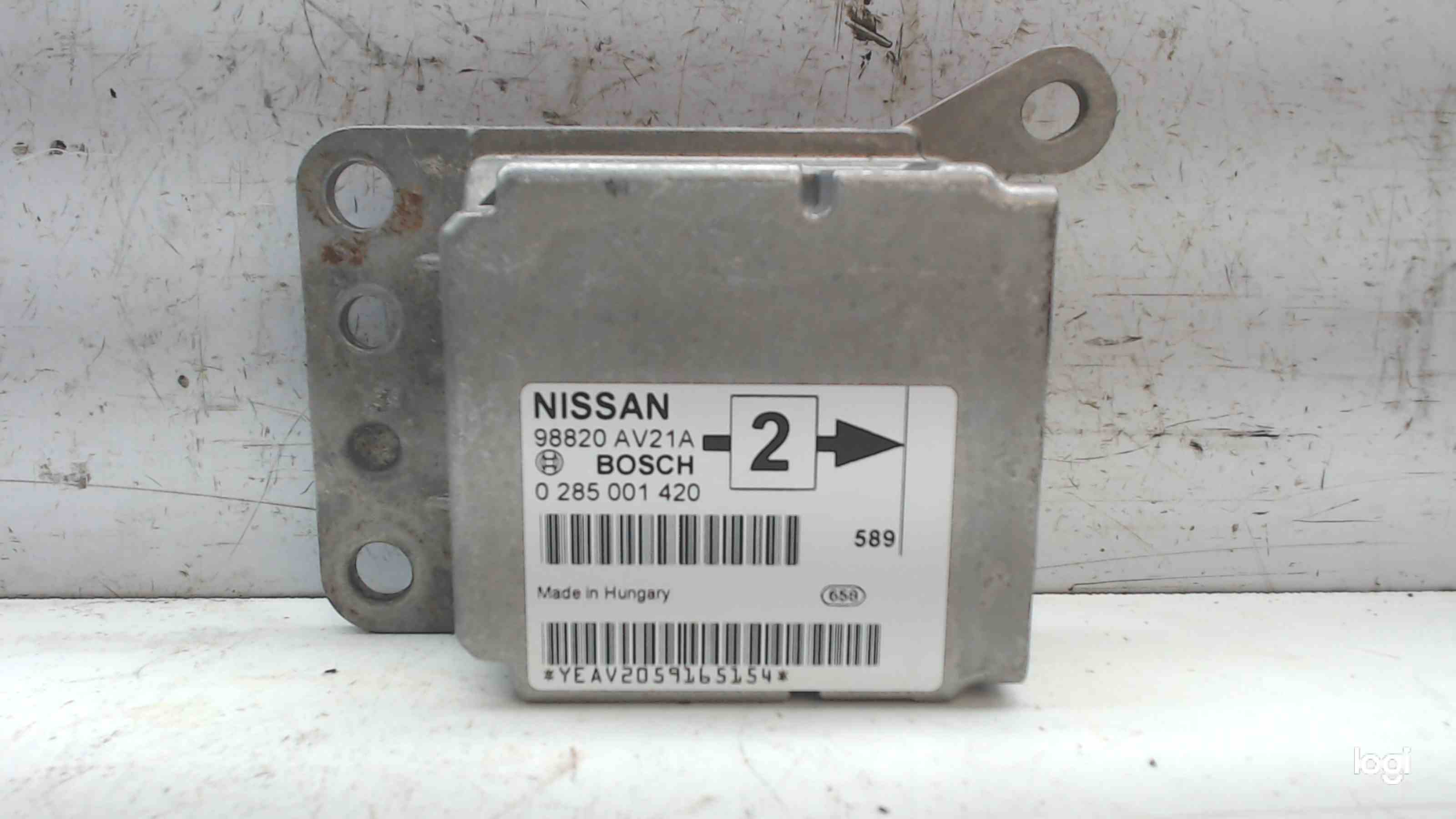 NISSAN Primera P12 (2001-2008) SRS Control Unit 98820AV21A 24687303