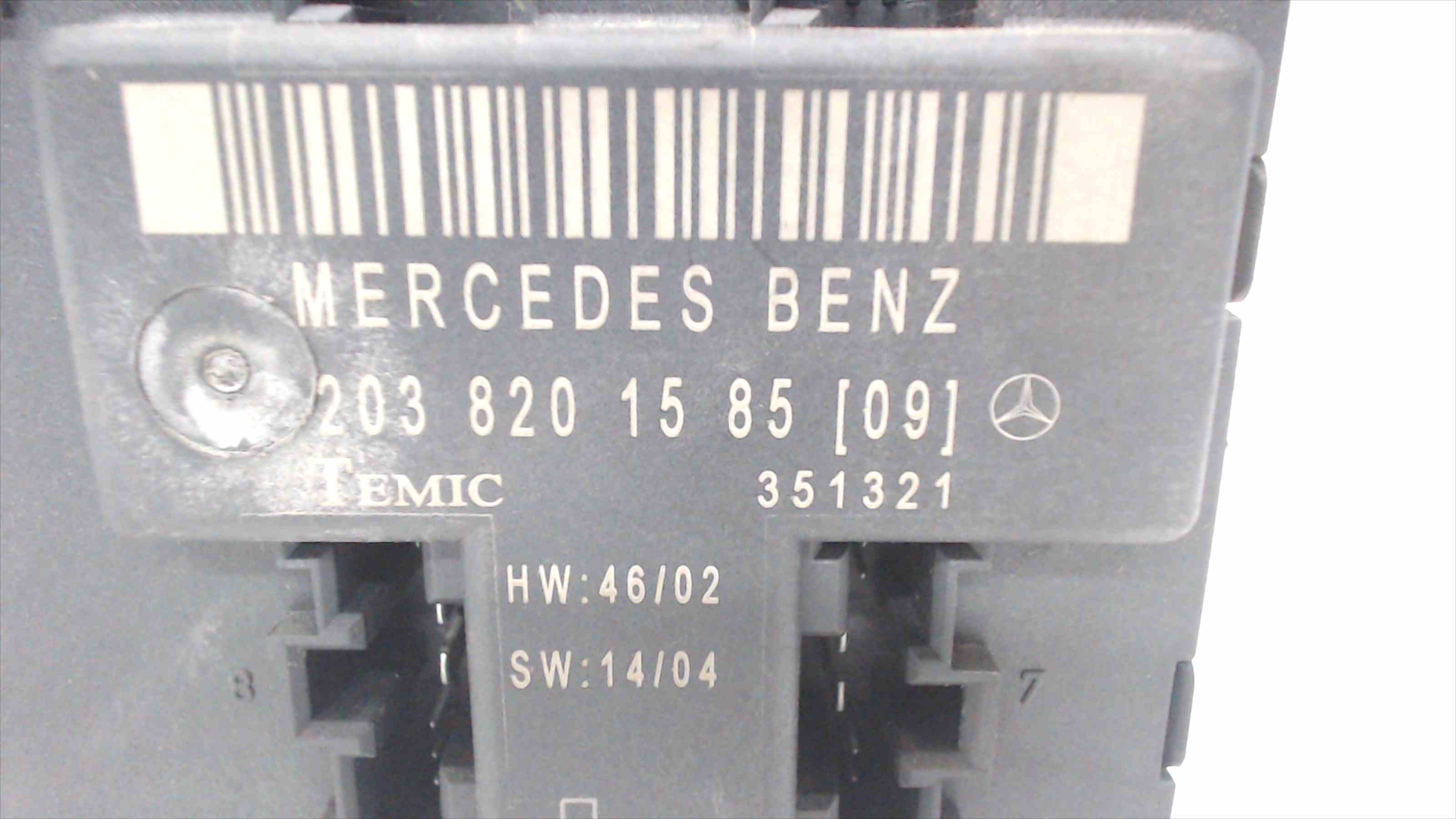 MERCEDES-BENZ C-Class W203/S203/CL203 (2000-2008) Другие блоки управления 2038201585 24691977