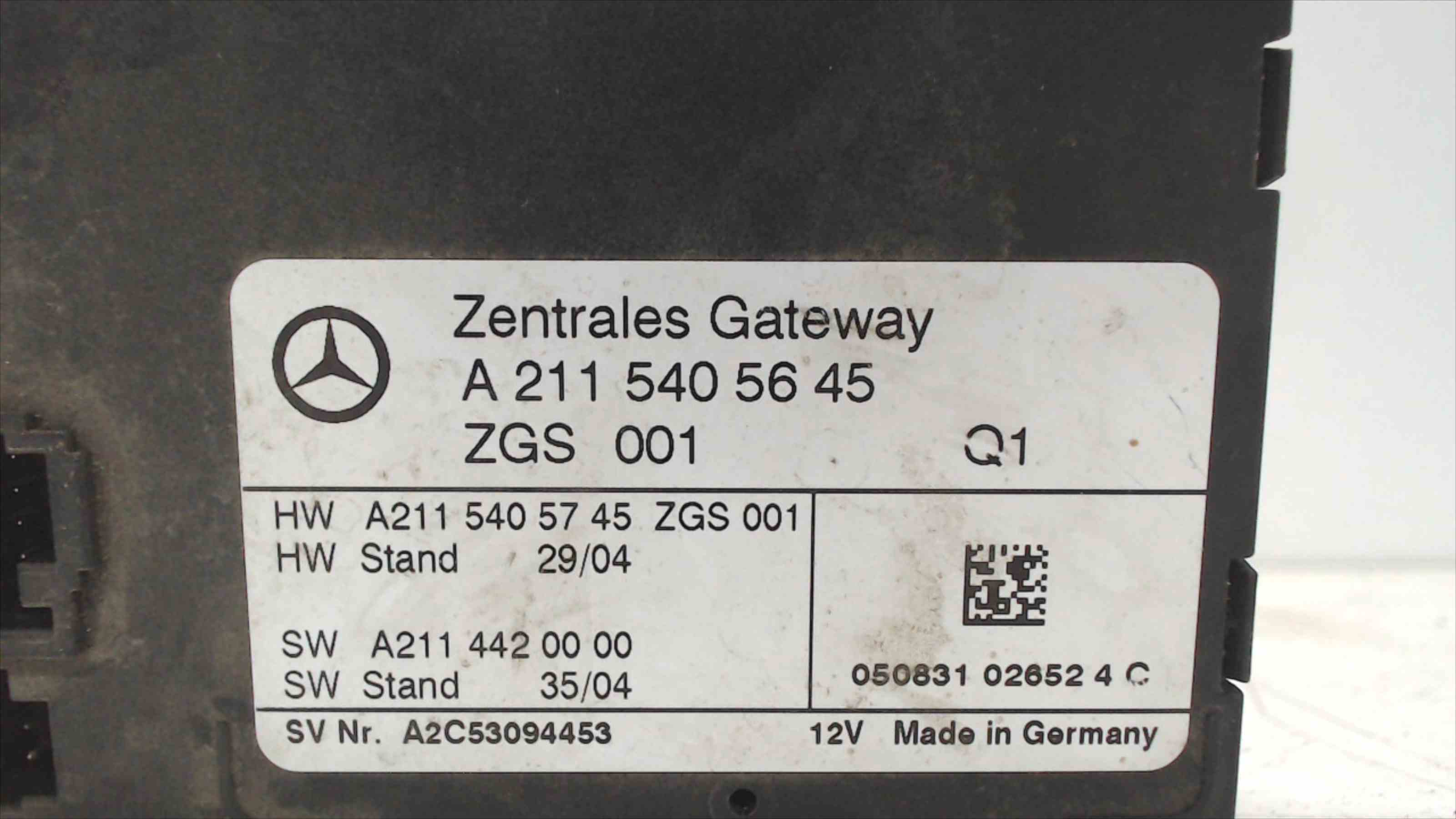 MERCEDES-BENZ E-Class W211/S211 (2002-2009) Muut ohjausyksiköt A2115405645 24691195