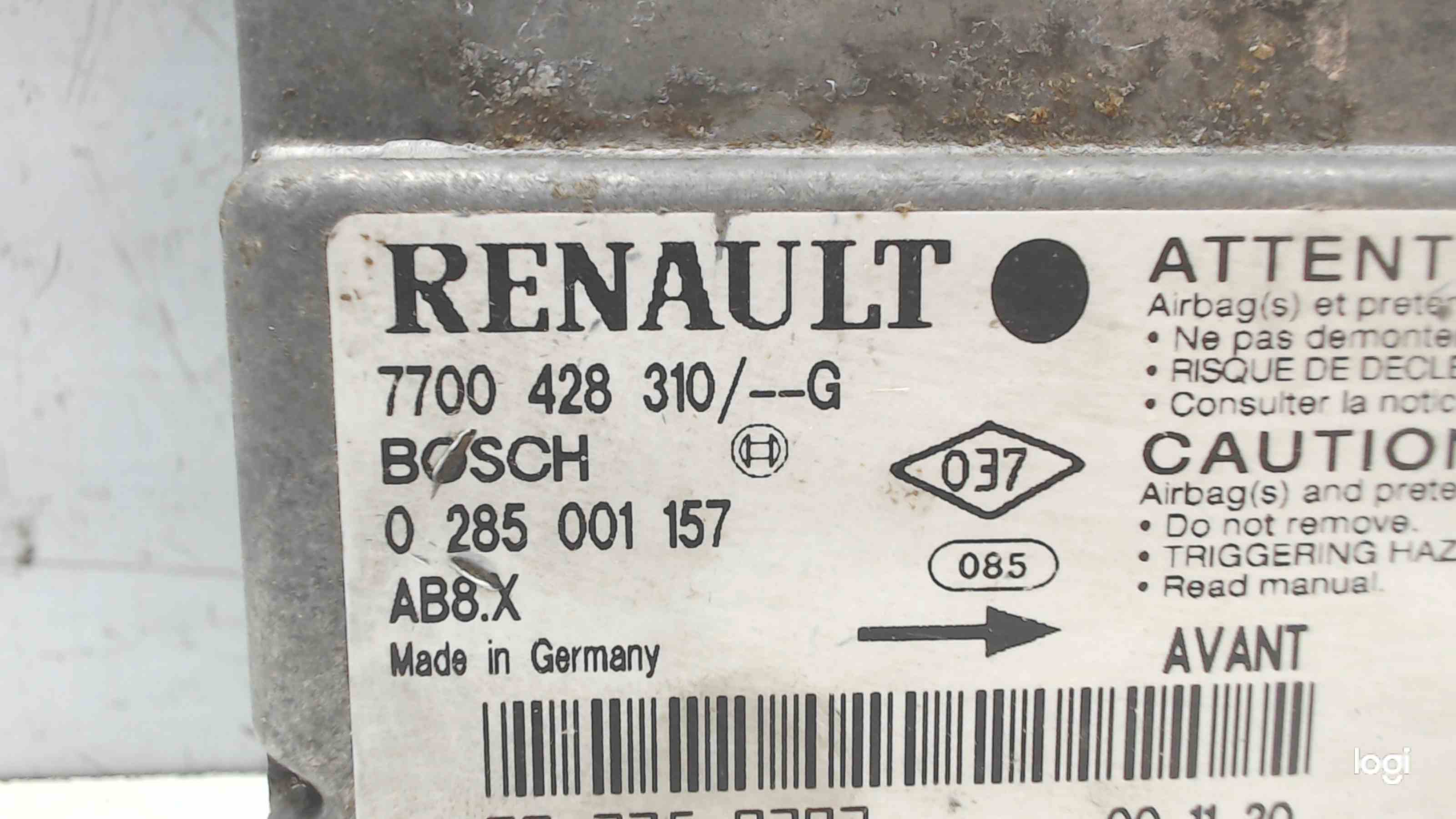 RENAULT Clio 1 generation (1990-1998) SRS vadības bloks 7700428310 24687413